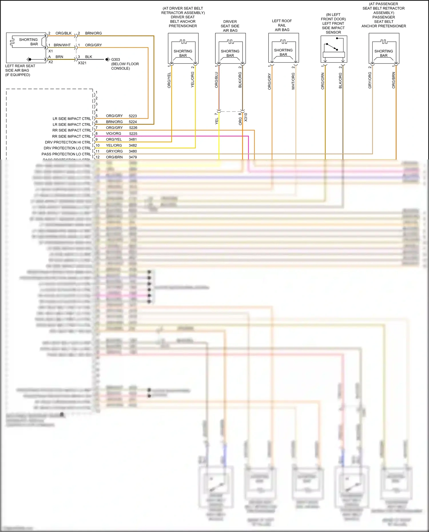Buick Regal VI (2017-2020) left front side impact sensor wiring diagram  (1 of 1)