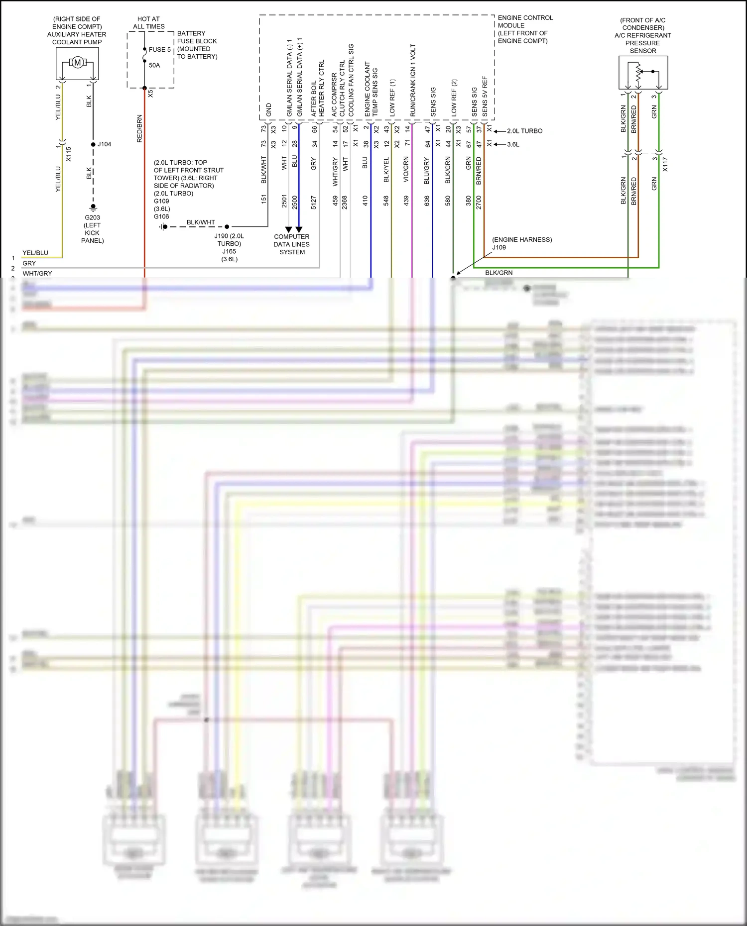Buick Regal VI (2017-2020) low ref 2 wiring diagram  (1 of 6)