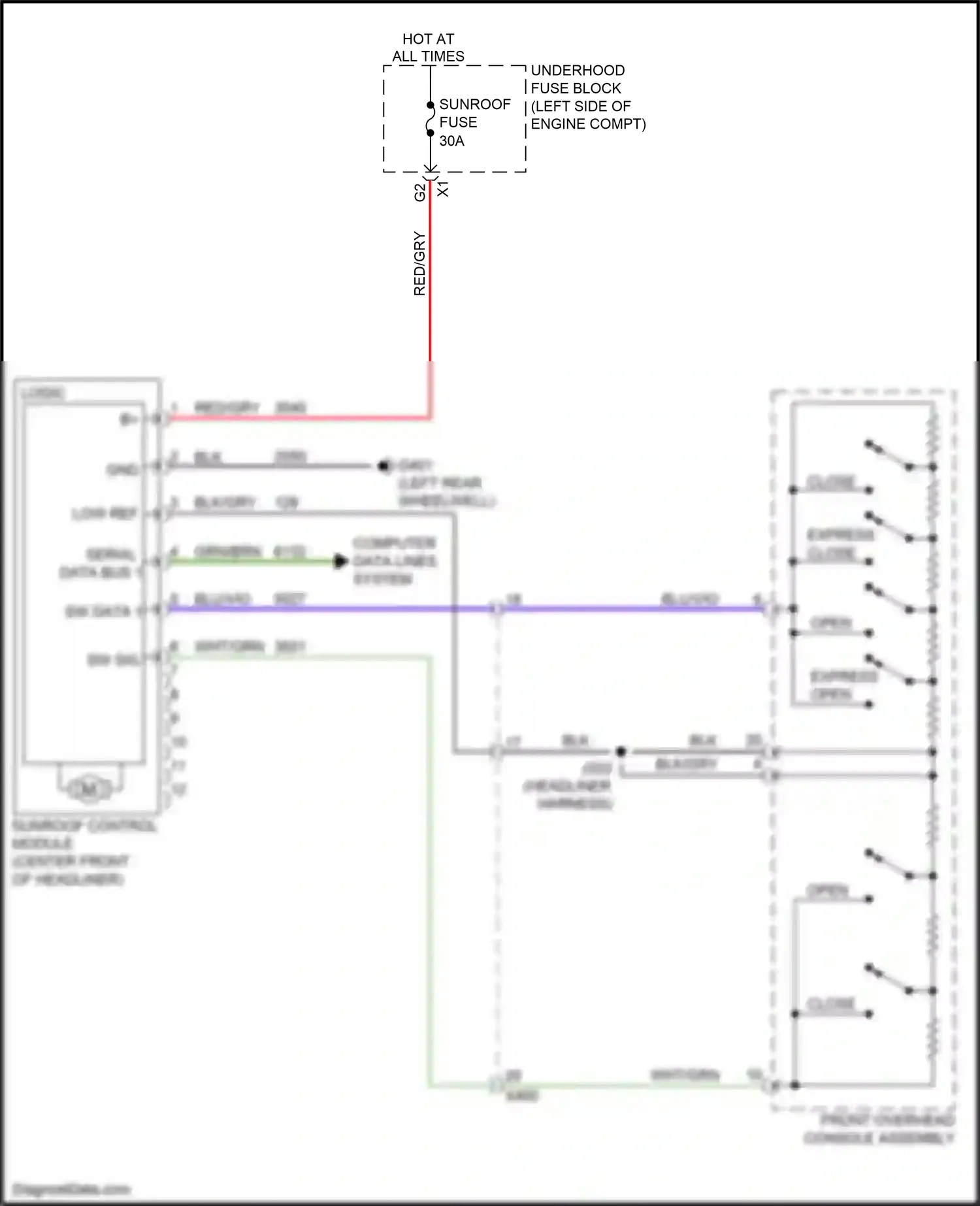 Buick Regal VI (2017-2020) low ref wiring diagram  (8 of 29)