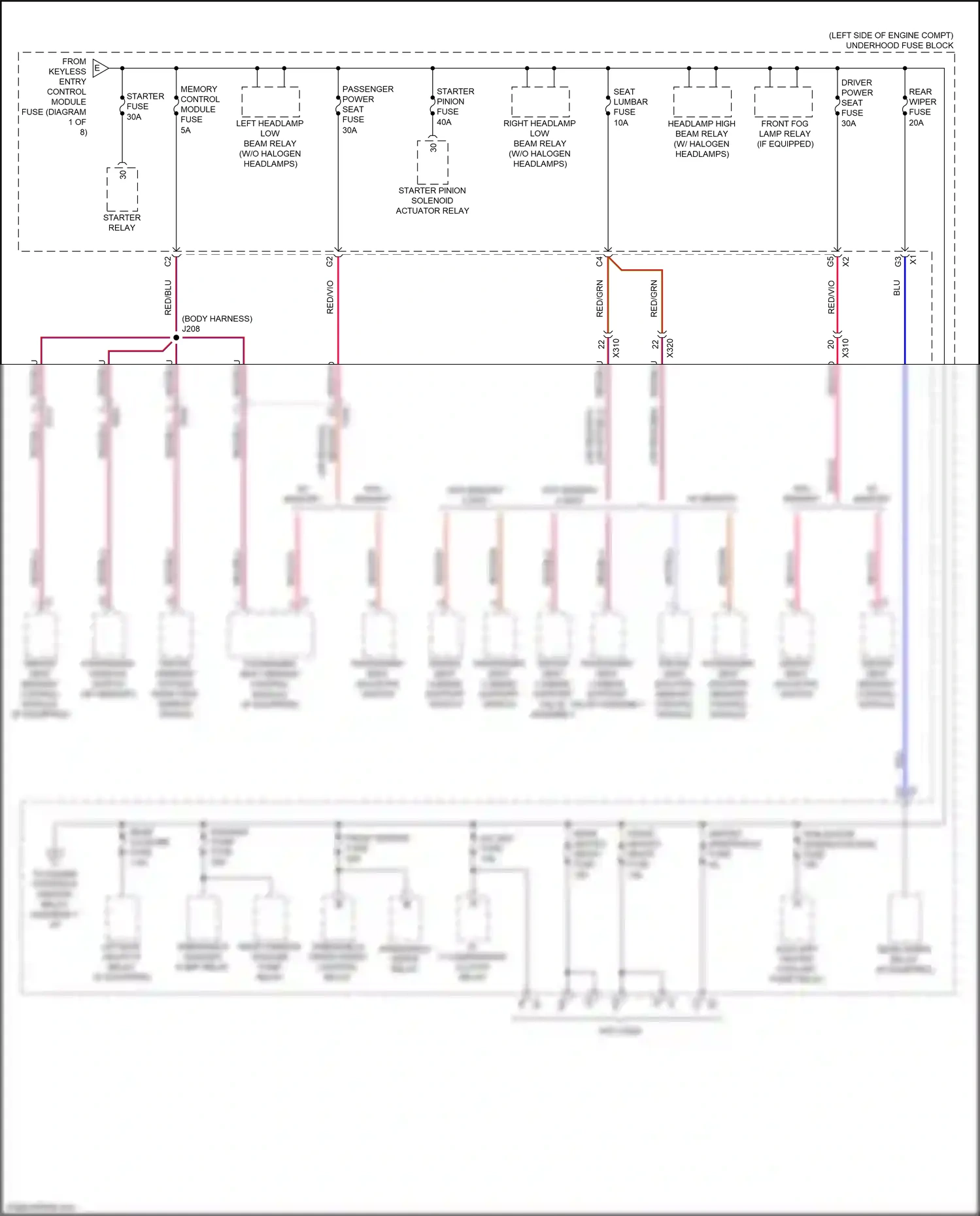Buick Regal VI (2017-2020) memory control module fuse wiring diagram  (4 of 6)