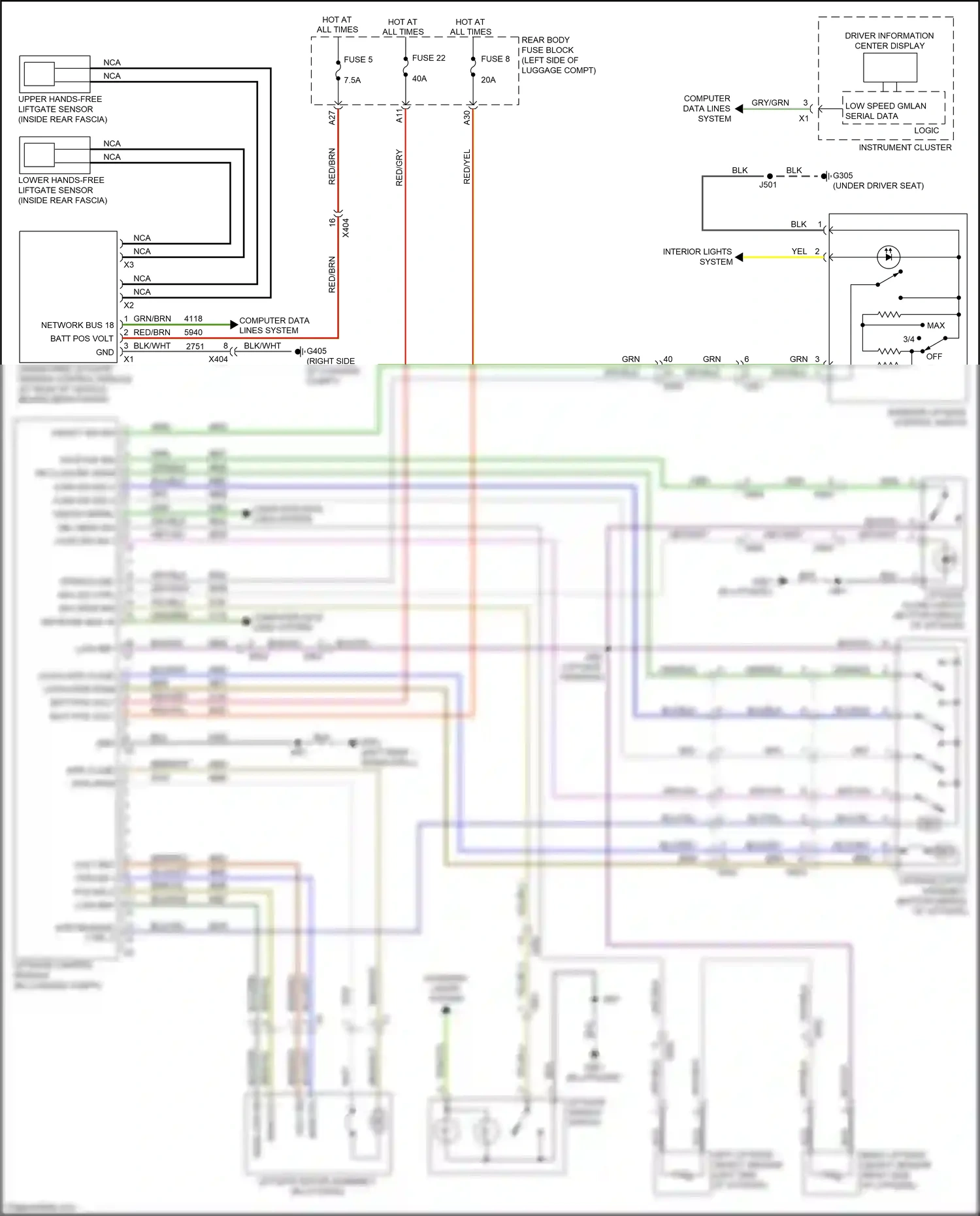 Buick Regal VI (2017-2020) mtr release ctrl 2 wiring diagram  (1 of 1)