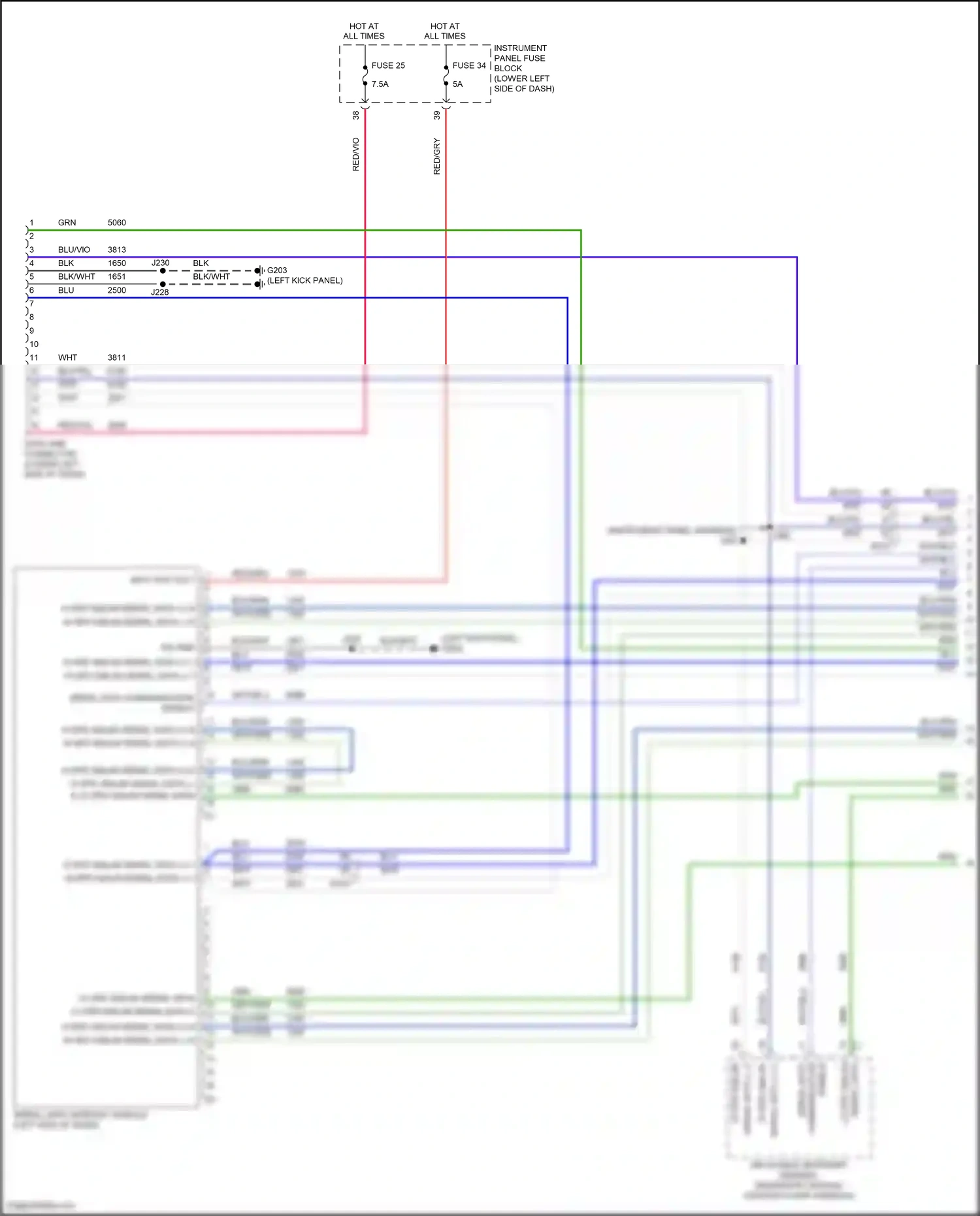 Buick Regal VI (2017-2020) serial data 2 wiring diagram  (3 of 8)