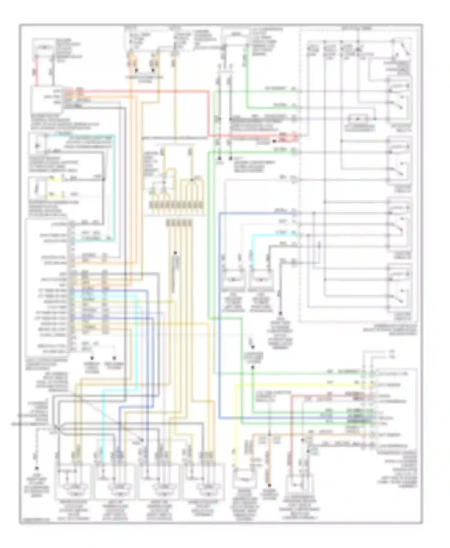 Rendezvous Buick I (2001-2007): Automatic a/c circuit