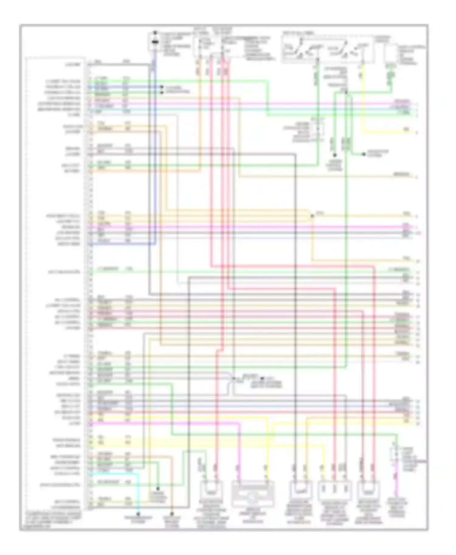 Rendezvous Buick I (2001-2007): Wiring diagram engine performance 3.4l vin e (1 of 4)