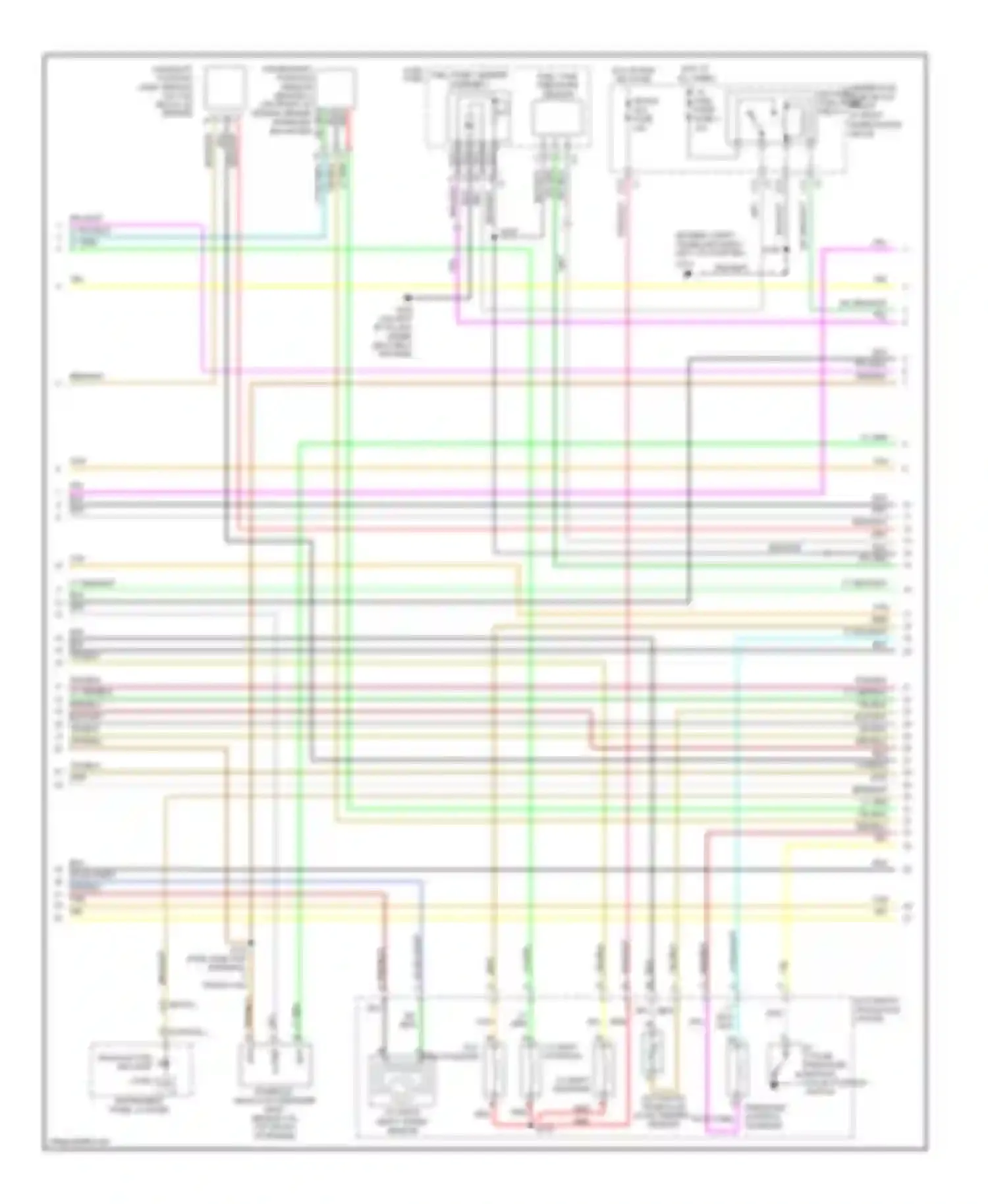 Rendezvous Buick I (2001-2007): Wiring diagram engine performance 3.4l vin e (2 of 4)