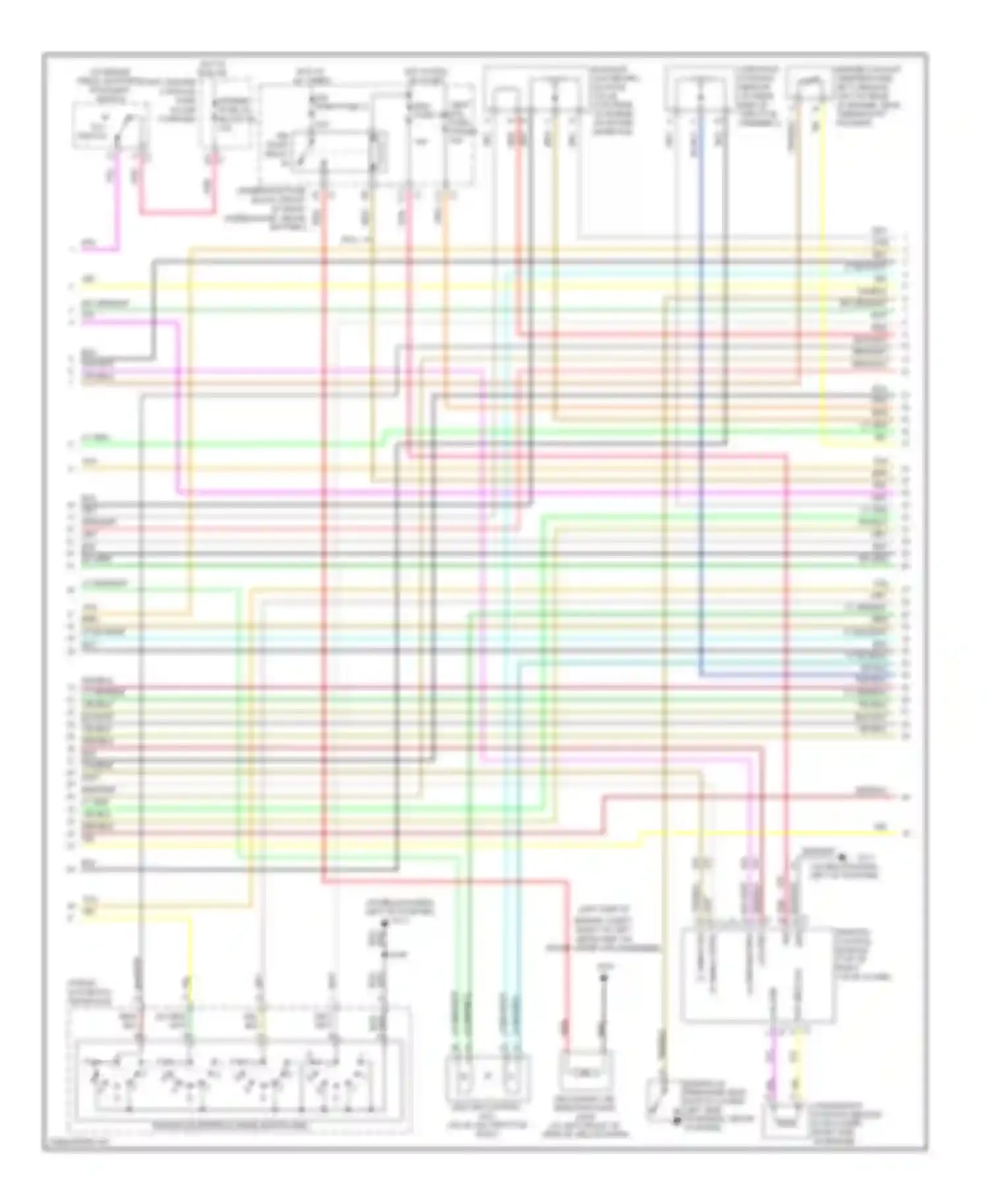 Rendezvous Buick I (2001-2007): Wiring diagram engine performance 3.4l vin e (3 of 4)
