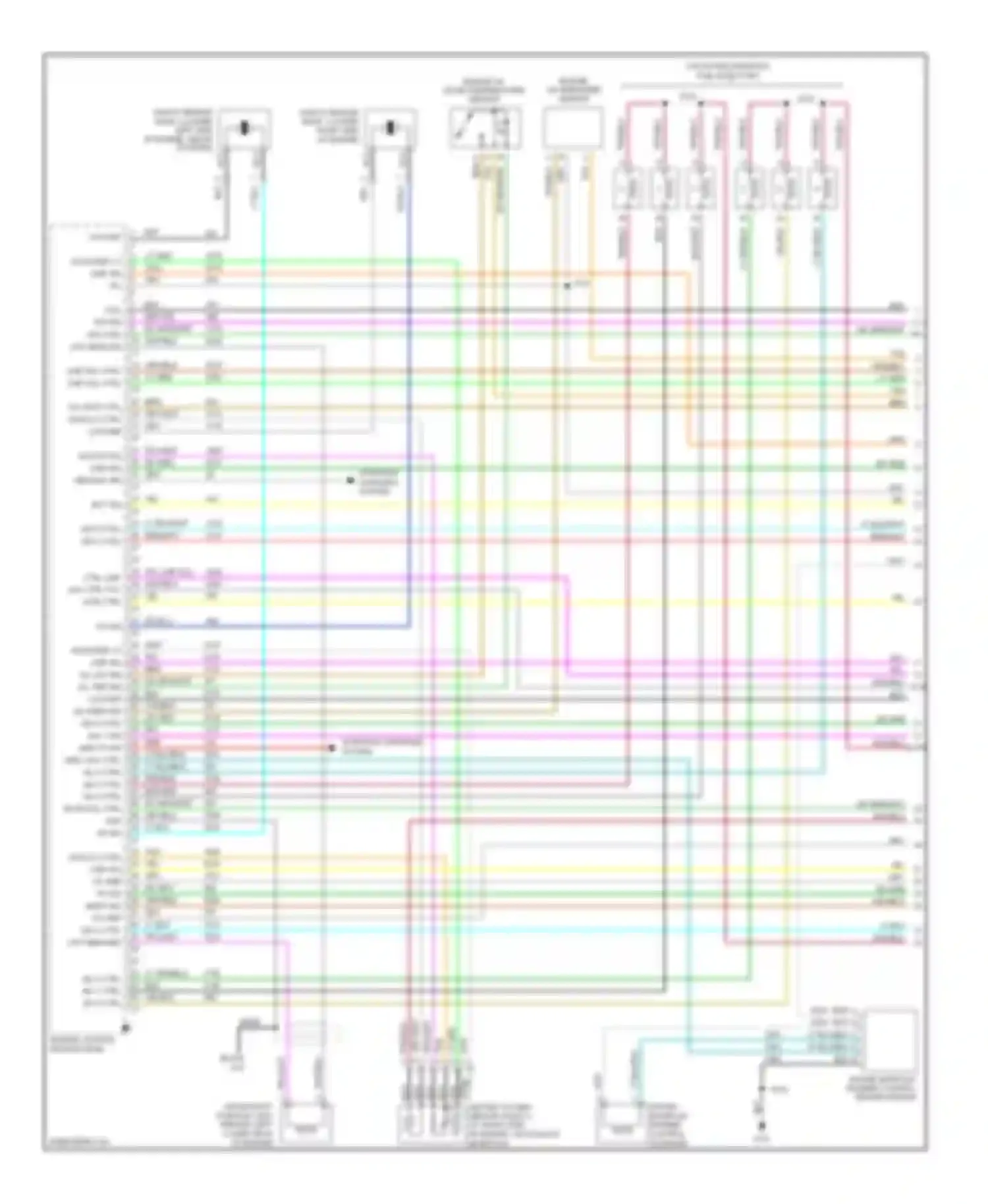Rendezvous Buick I (2001-2007): Wiring diagram engine performance 3.6l vin 7 (1 of 4)