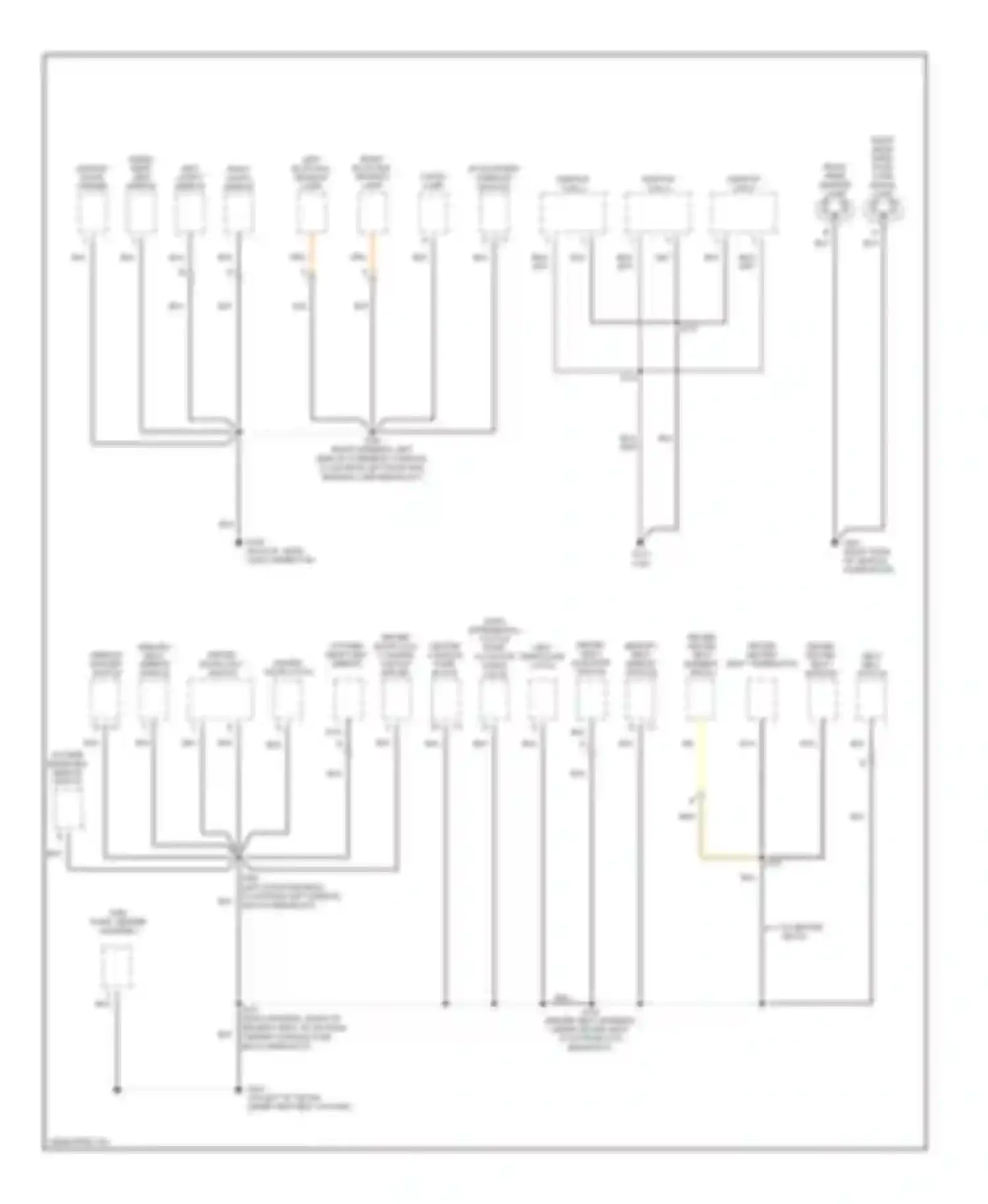 Rendezvous Buick I (2001-2007): Ground distribution circuit (3 of 4)