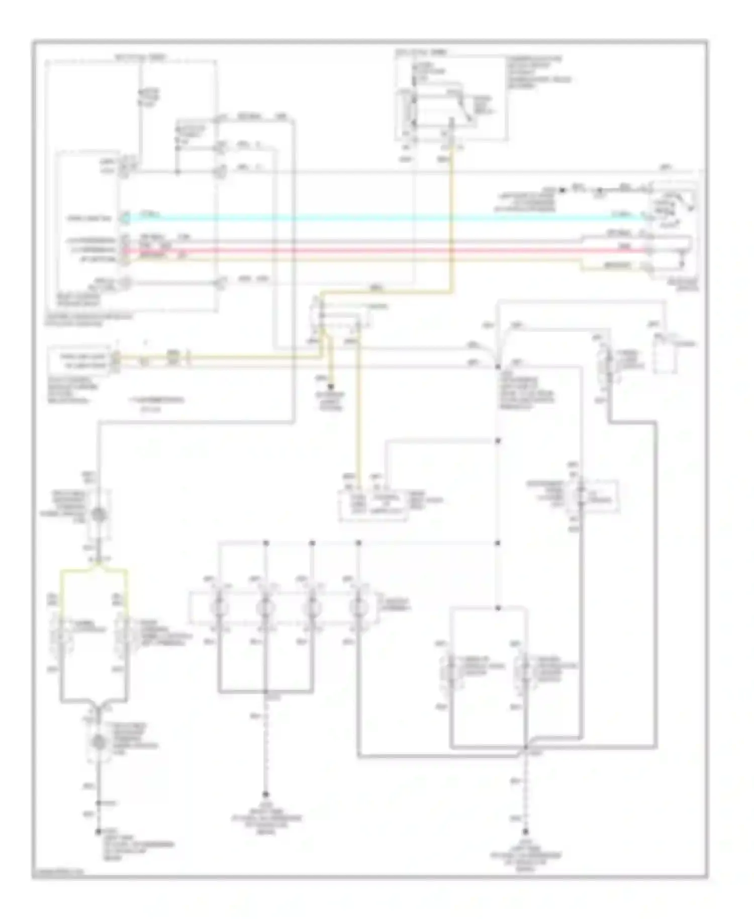 Rendezvous Buick I (2001-2007): Instrument illumination circuit (1 of 2)