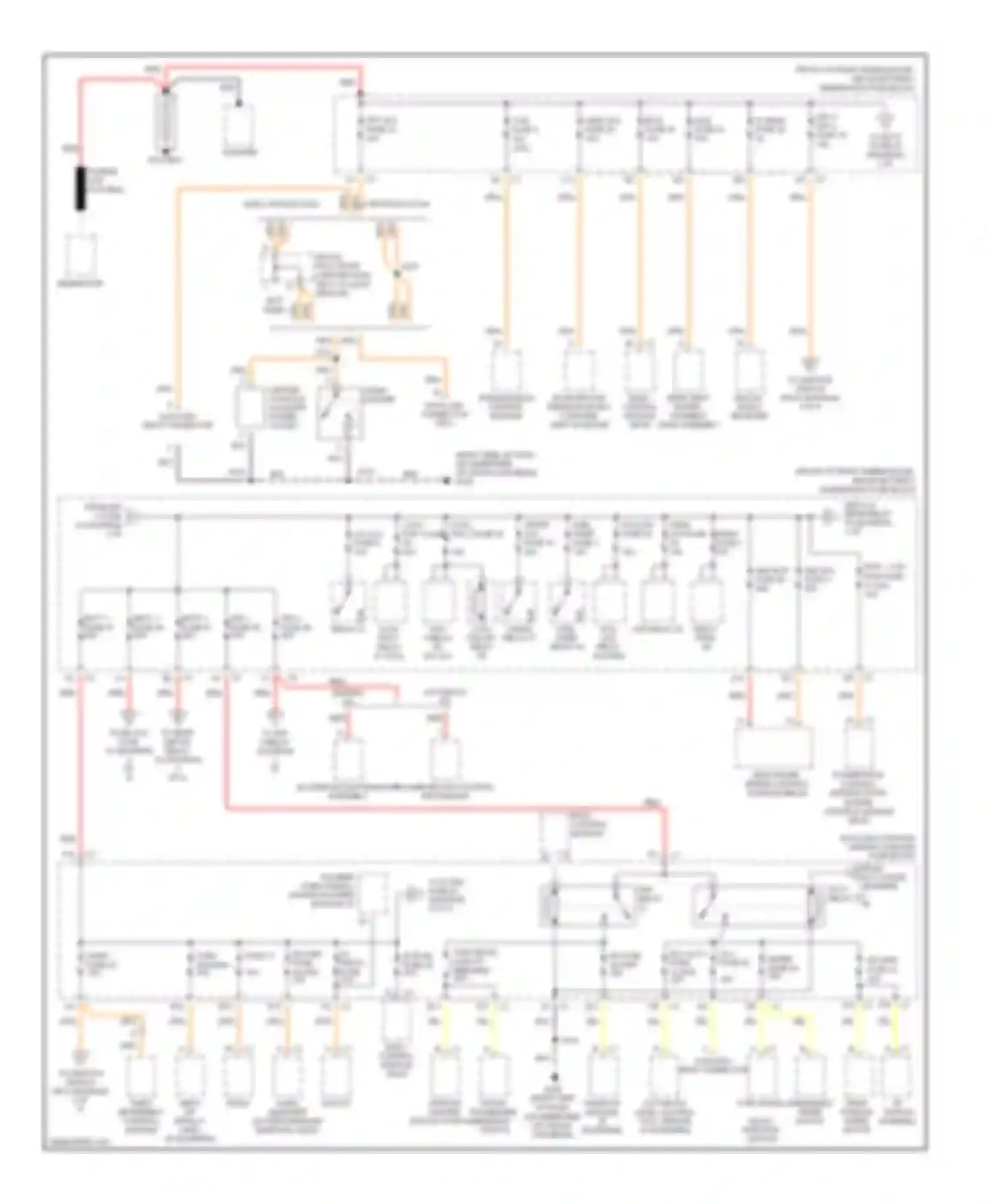 Rendezvous Buick I (2001-2007): Power distribution circuit (1 of 4)