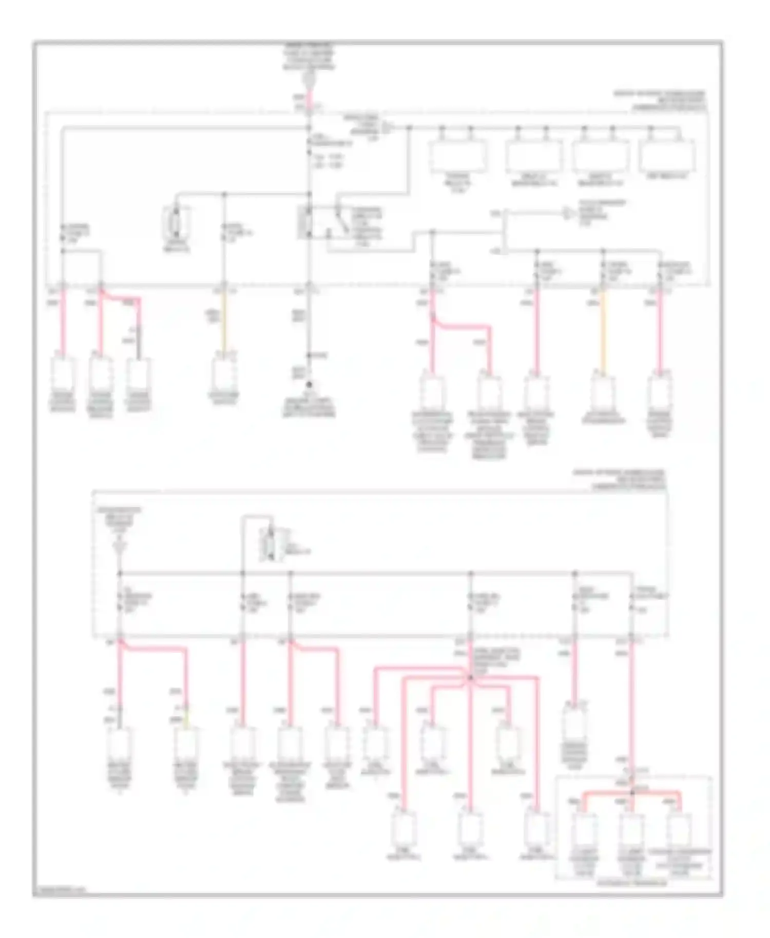 Rendezvous Buick I (2001-2007): Power distribution circuit (2 of 4)
