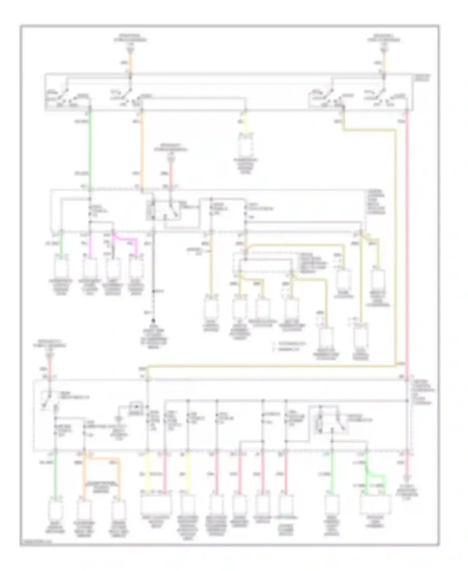 Rendezvous Buick I (2001-2007): Power distribution circuit (3 of 4)