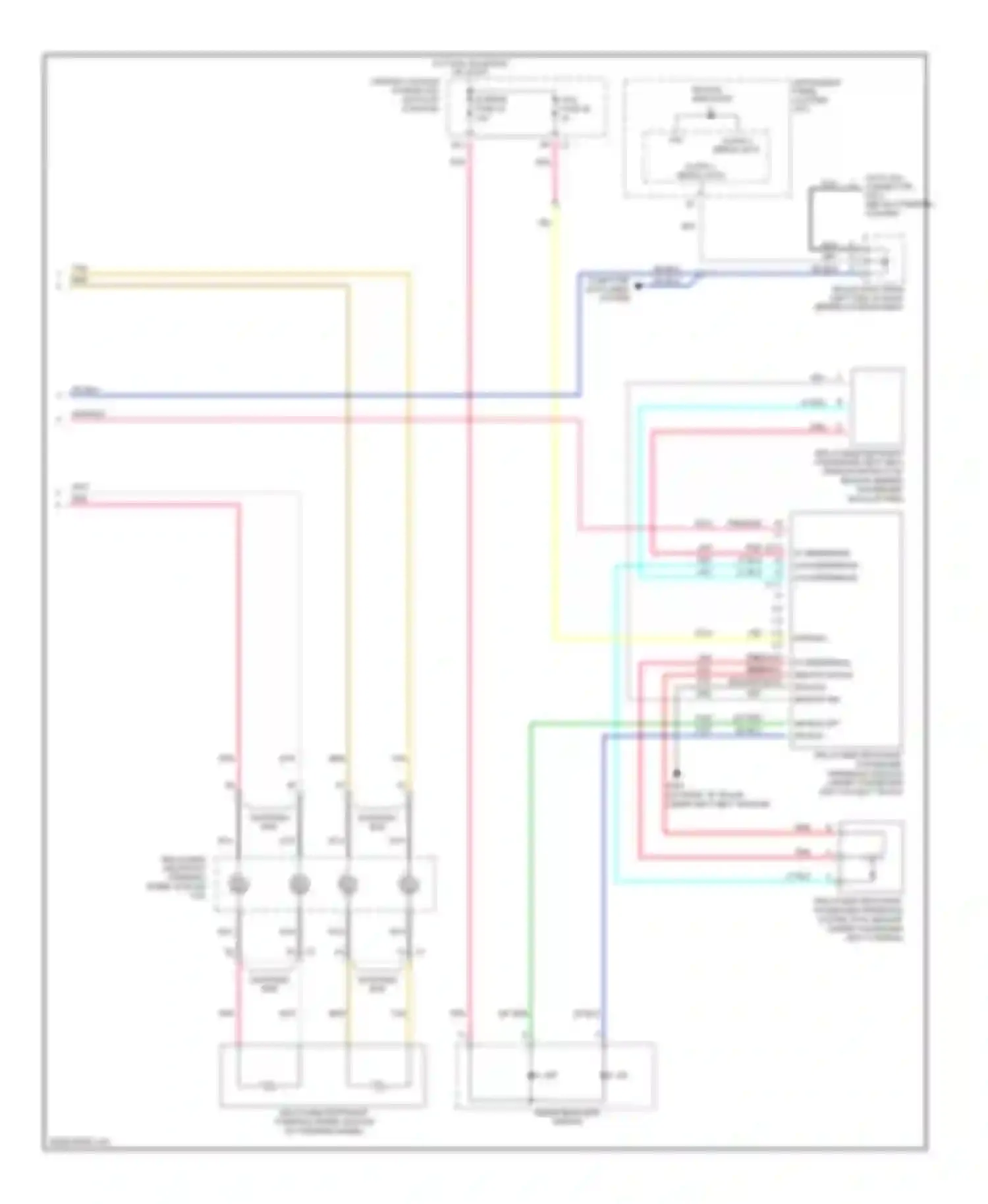 Rendezvous Buick I (2001-2007): Supplemental restraints circuit (2 of 2)