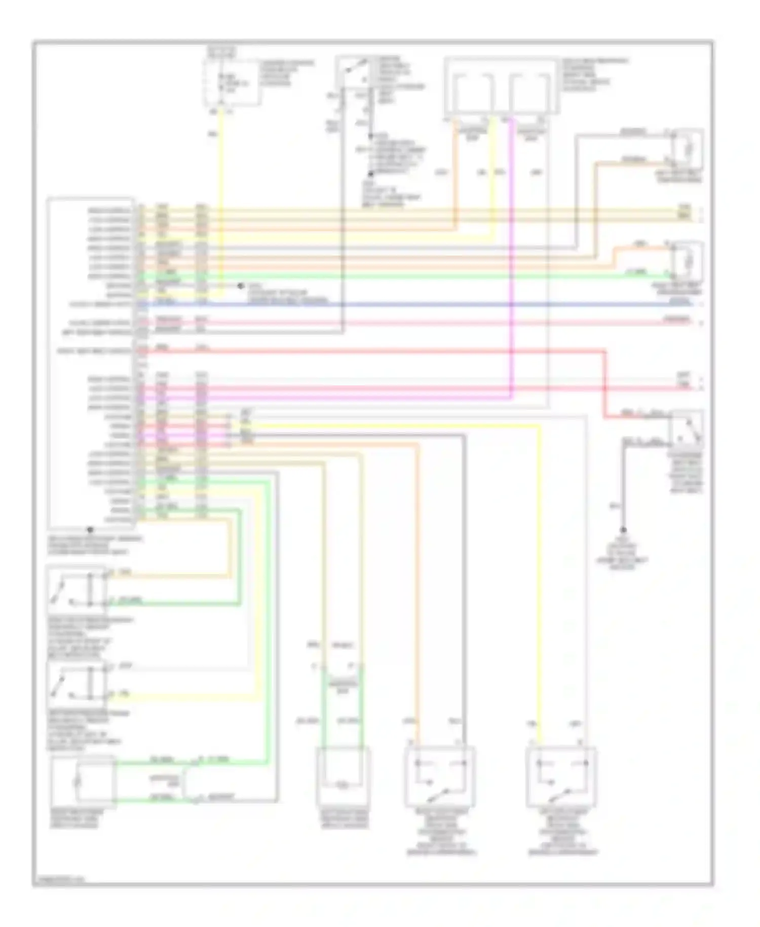 Wiring diagram breakout) for Buick Rendezvous I (2001-2007) (4 of 4)