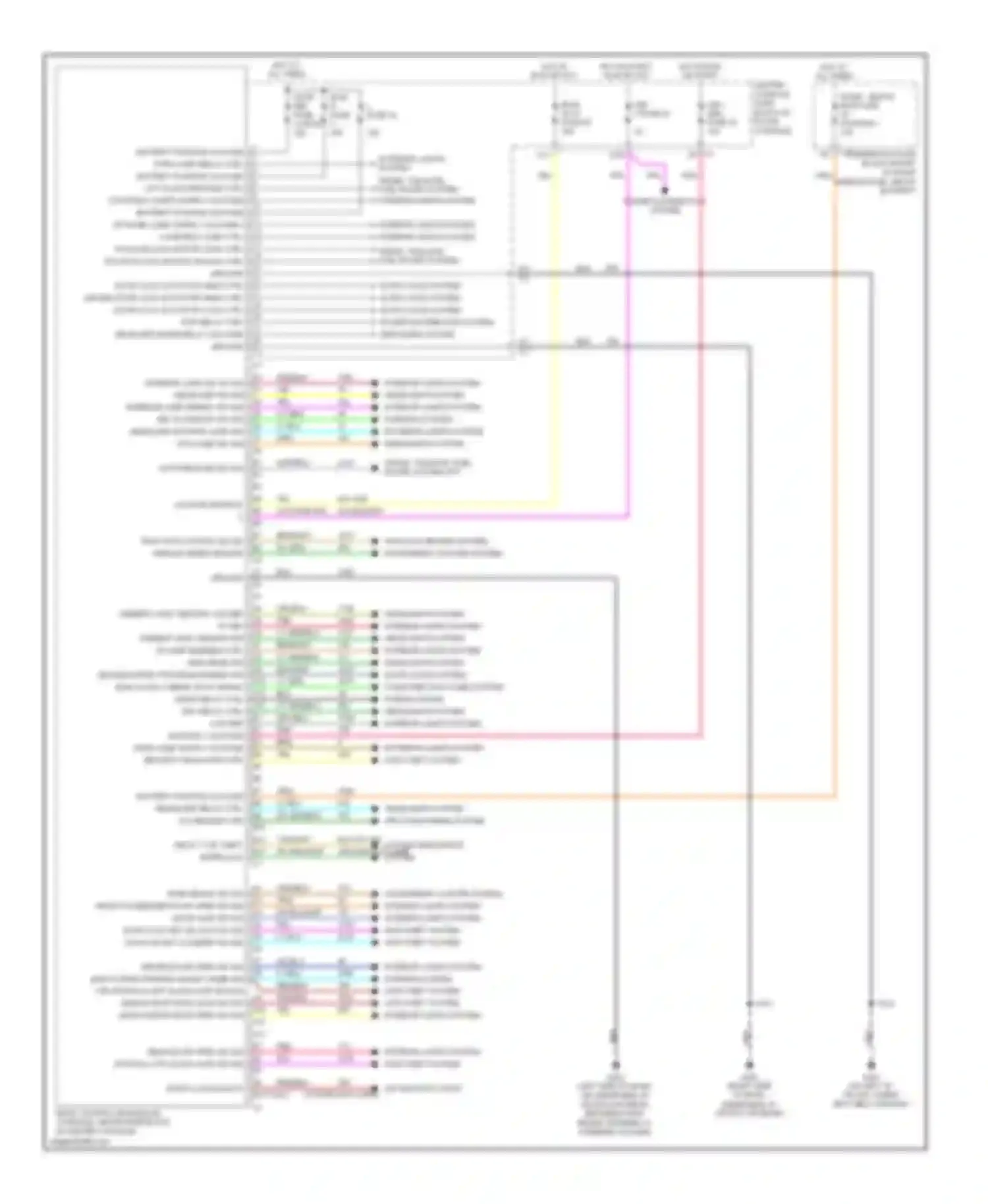 Wiring diagram brn for Buick Rendezvous I (2001-2007) (5 of 35)