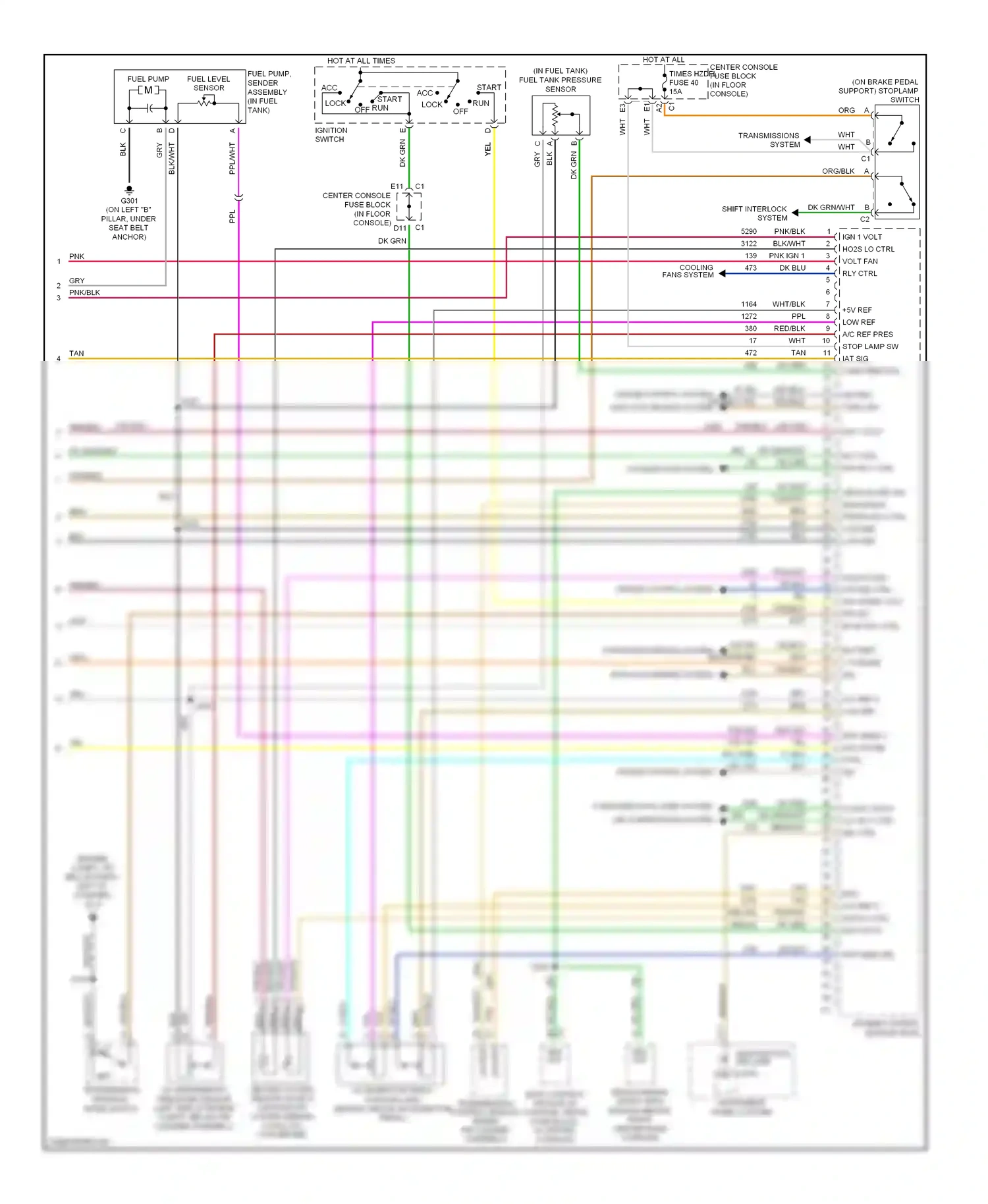 Buick Rendezvous I (2001-2007) engine control module (ecm) wiring diagram  (8 of 8)