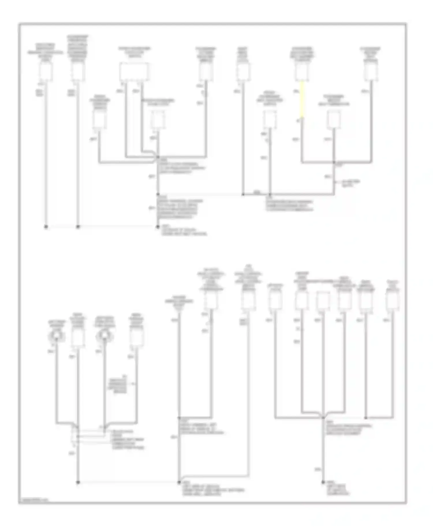 Wiring diagram front passenger seat adjuster switch for Buick Rendezvous I (2001-2007) (2 of 2)