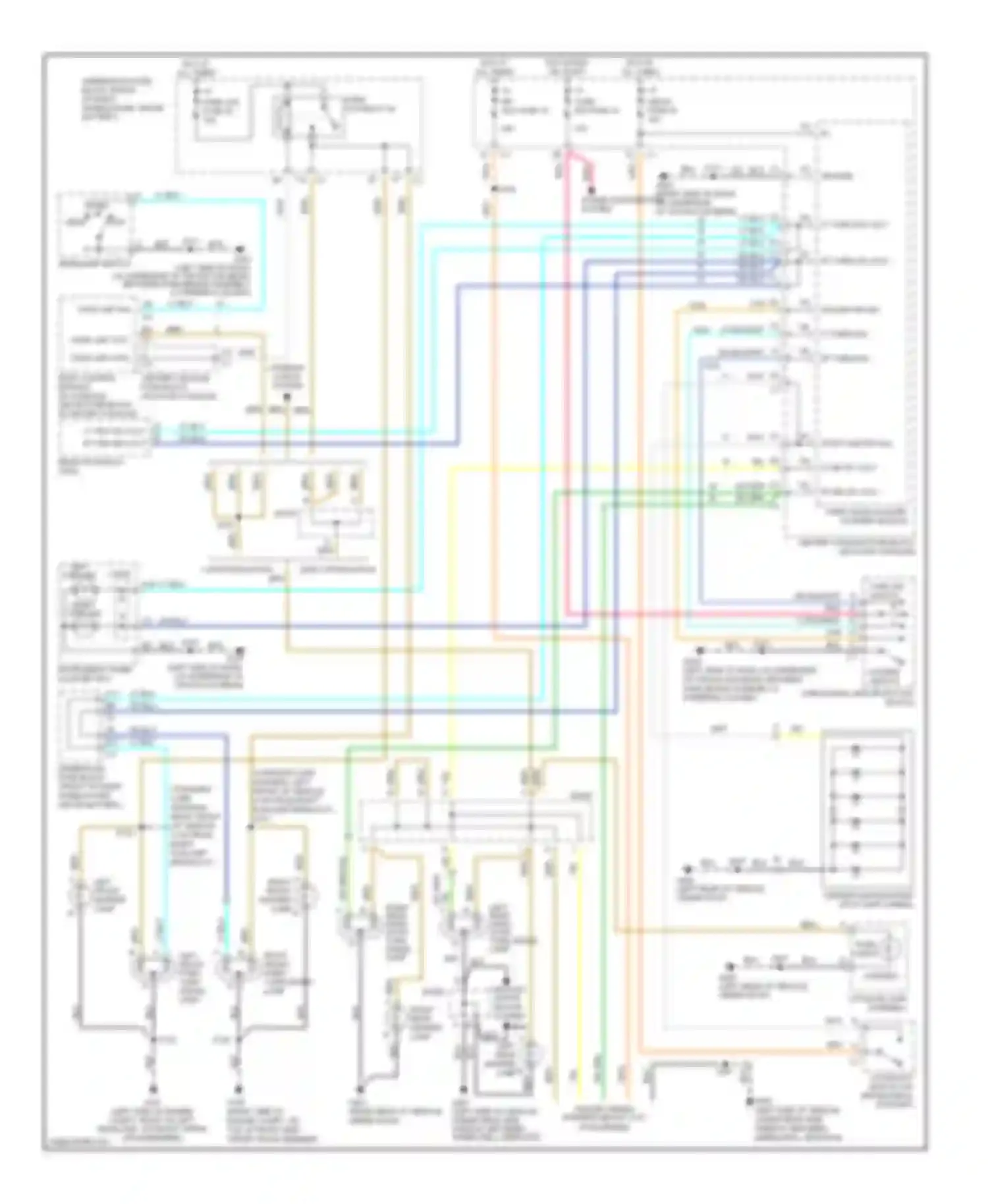 Wiring diagram ground distri- bution system for Buick Rendezvous I (2001-2007) (1 of 1)