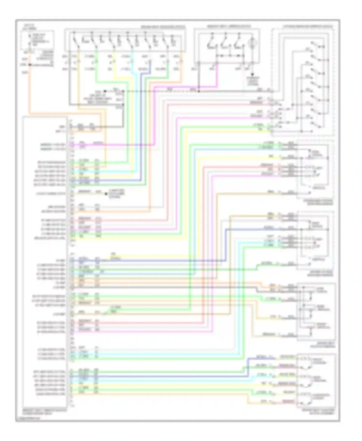 Wiring diagram horizontal for/aft for Buick Rendezvous I (2001-2007) (1 of 1)