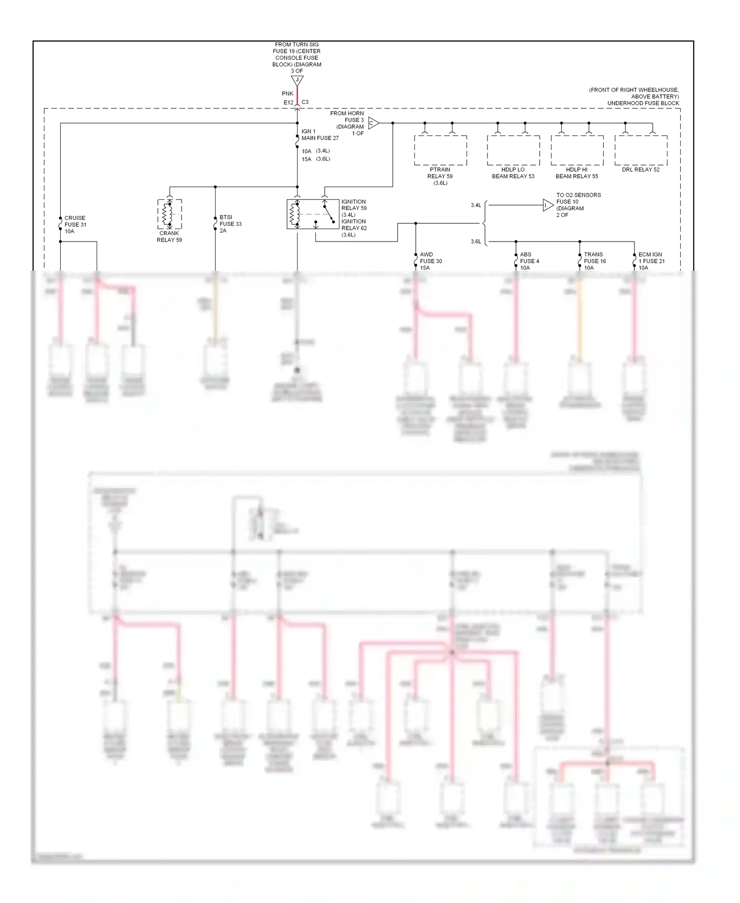 Buick Rendezvous I (2001-2007) ignition control module (icm) wiring diagram  (1 of 1)