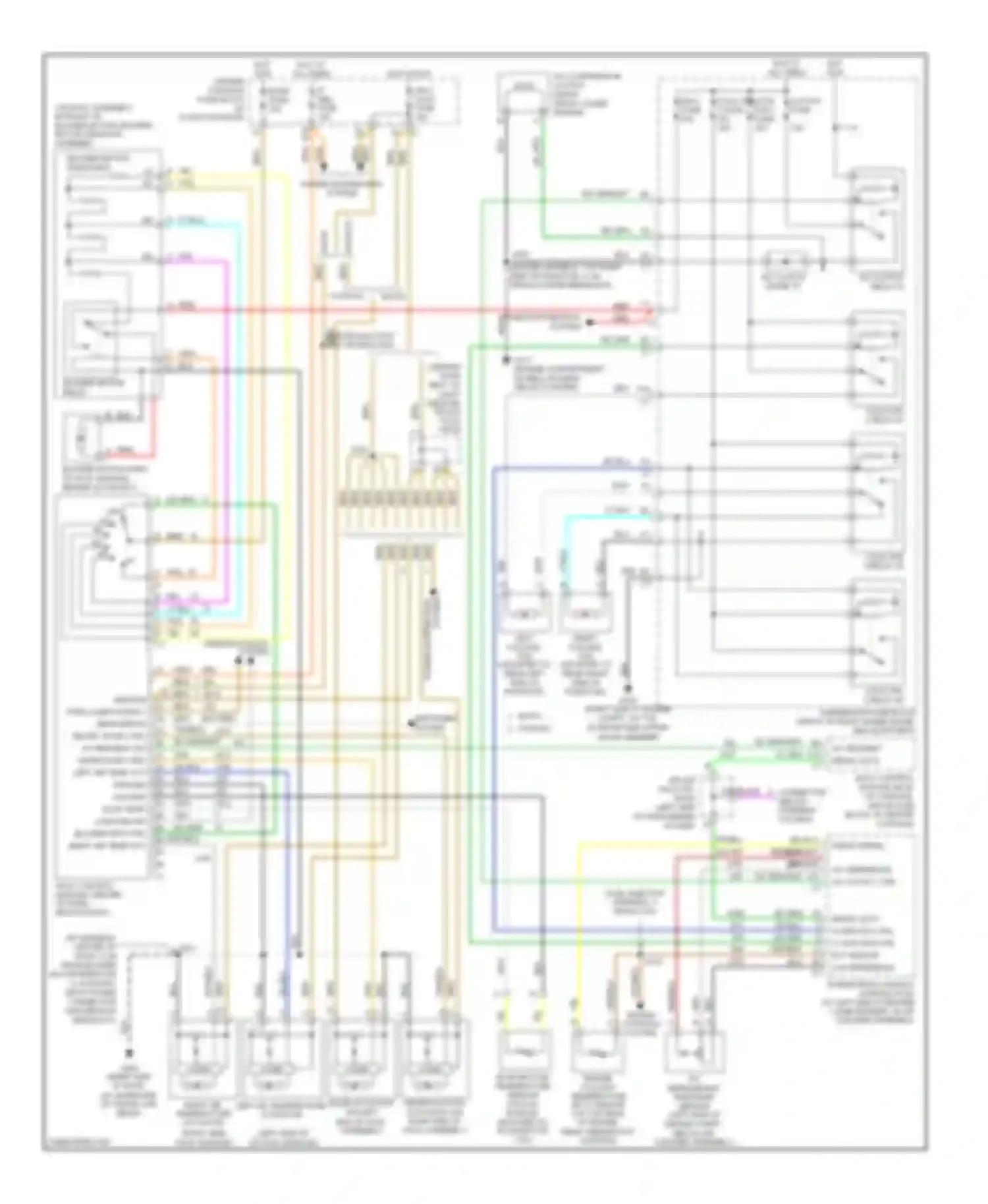Wiring diagram late production early production for Buick Rendezvous I (2001-2007) (1 of 1)