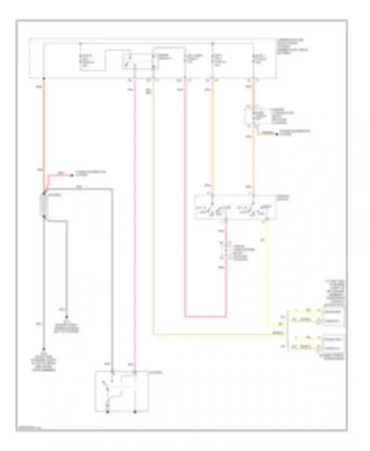 Wiring diagram power distribution system for Buick Rendezvous I (2001-2007) (12 of 12)