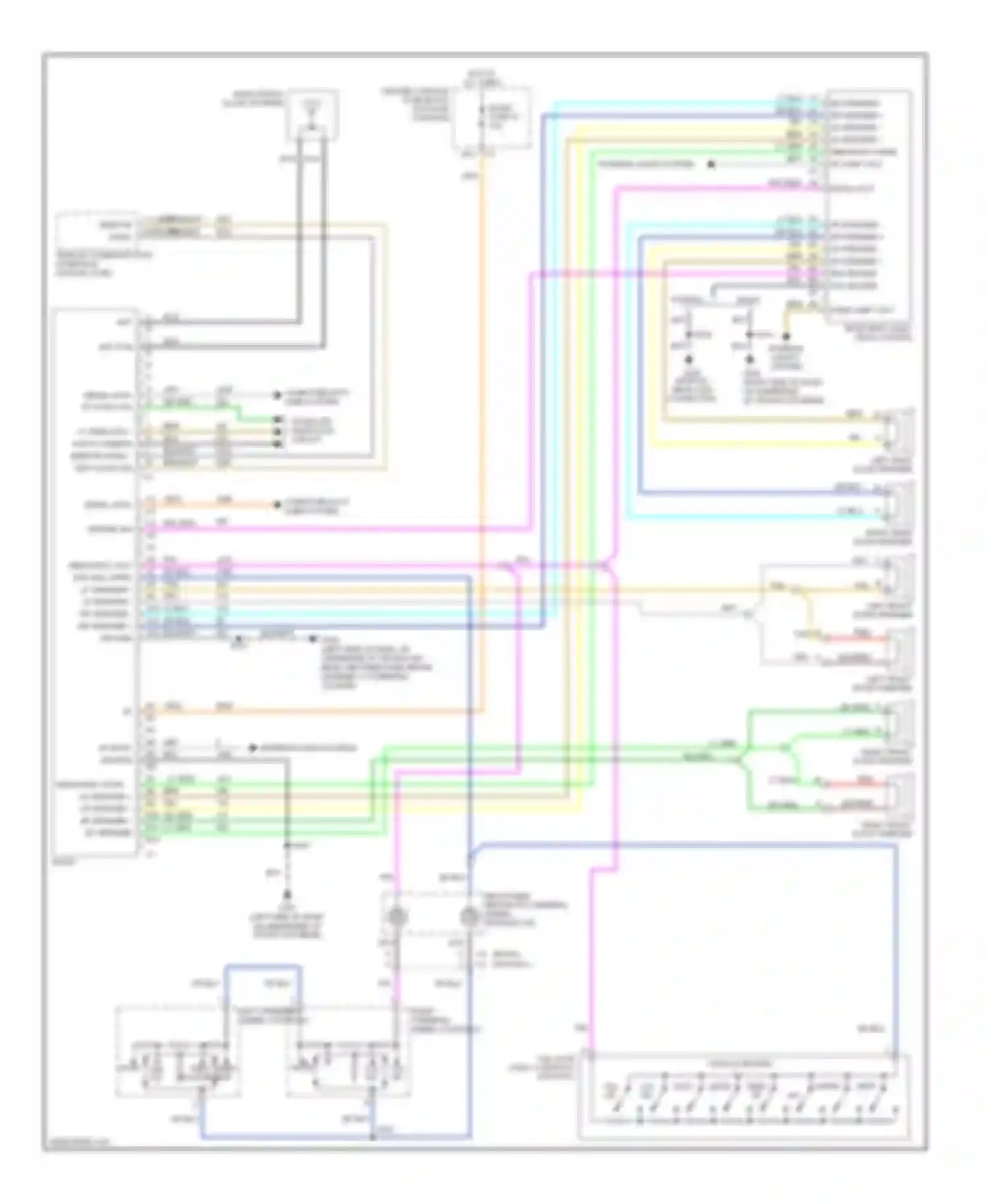 Wiring diagram ppl rem radio volt for Buick Rendezvous I (2001-2007) (1 of 1)