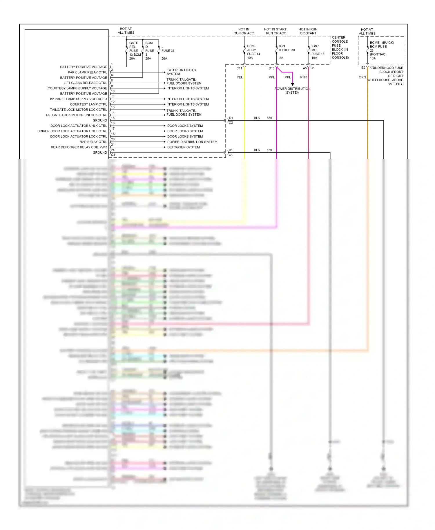 Buick Rendezvous I (2001-2007) ppl wiring diagram  (4 of 35)