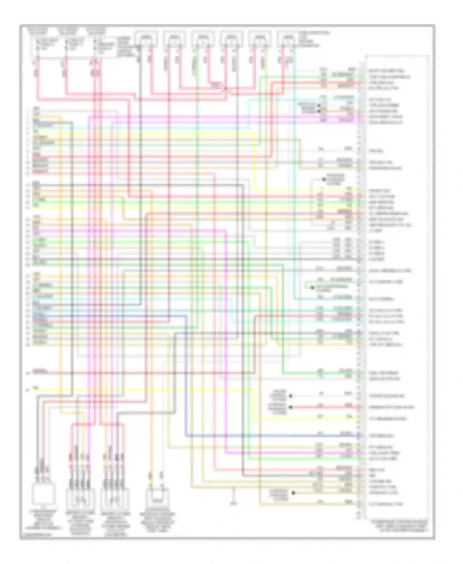 Wiring diagram starting/ charging system for Buick Rendezvous I (2001-2007) (1 of 2)