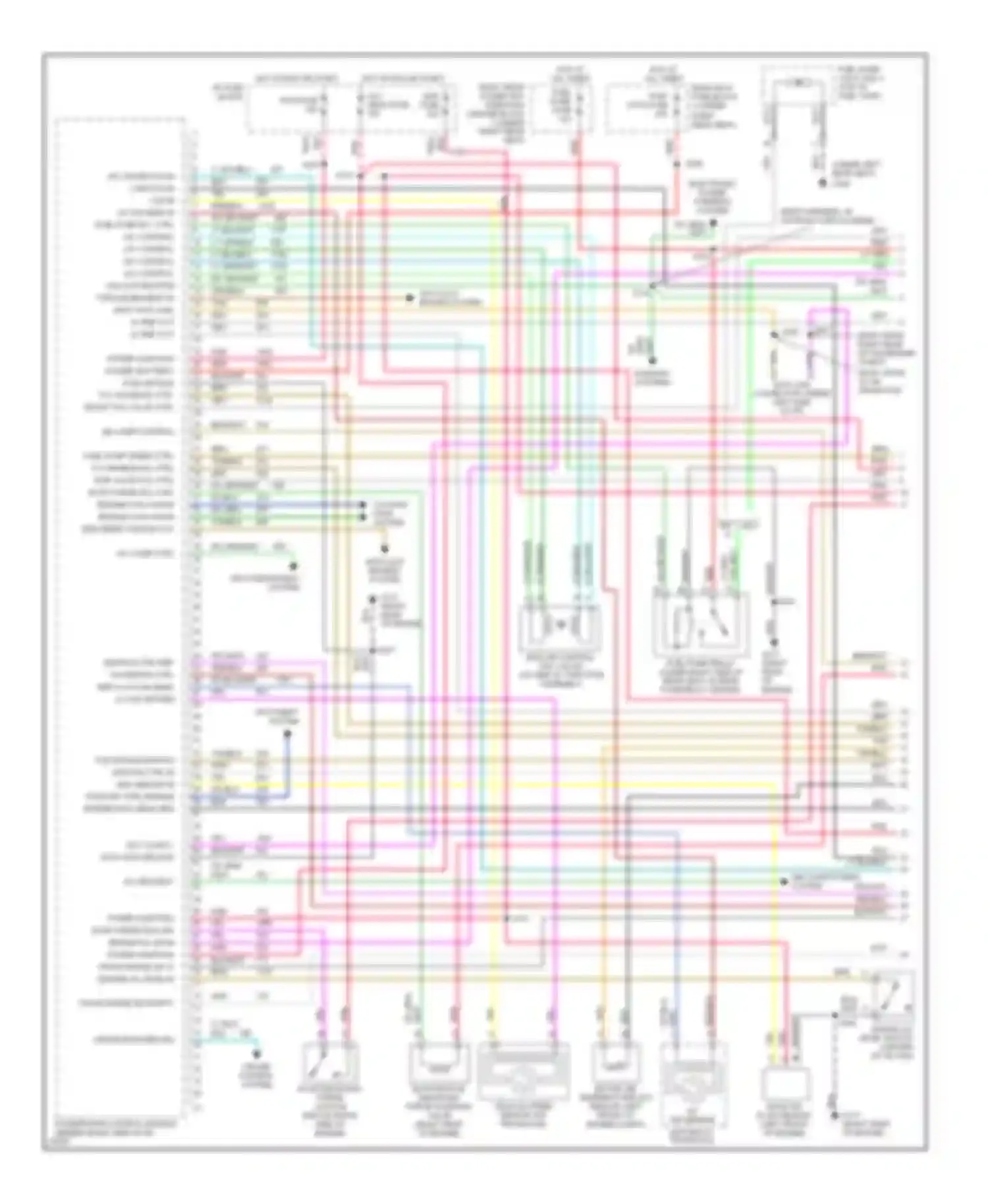 Riviera Buick VIII (1994-1999): Wiring diagram engine performance 3.8l (vin 1)s (1 of 3)