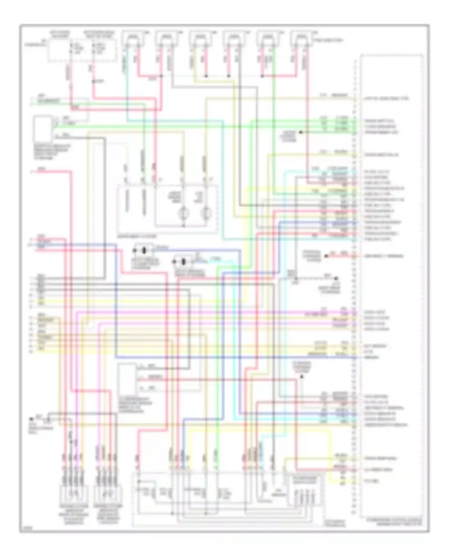 Riviera Buick VIII (1994-1999): Wiring diagram engine performance 3.8l (vin k)s (3 of 3)