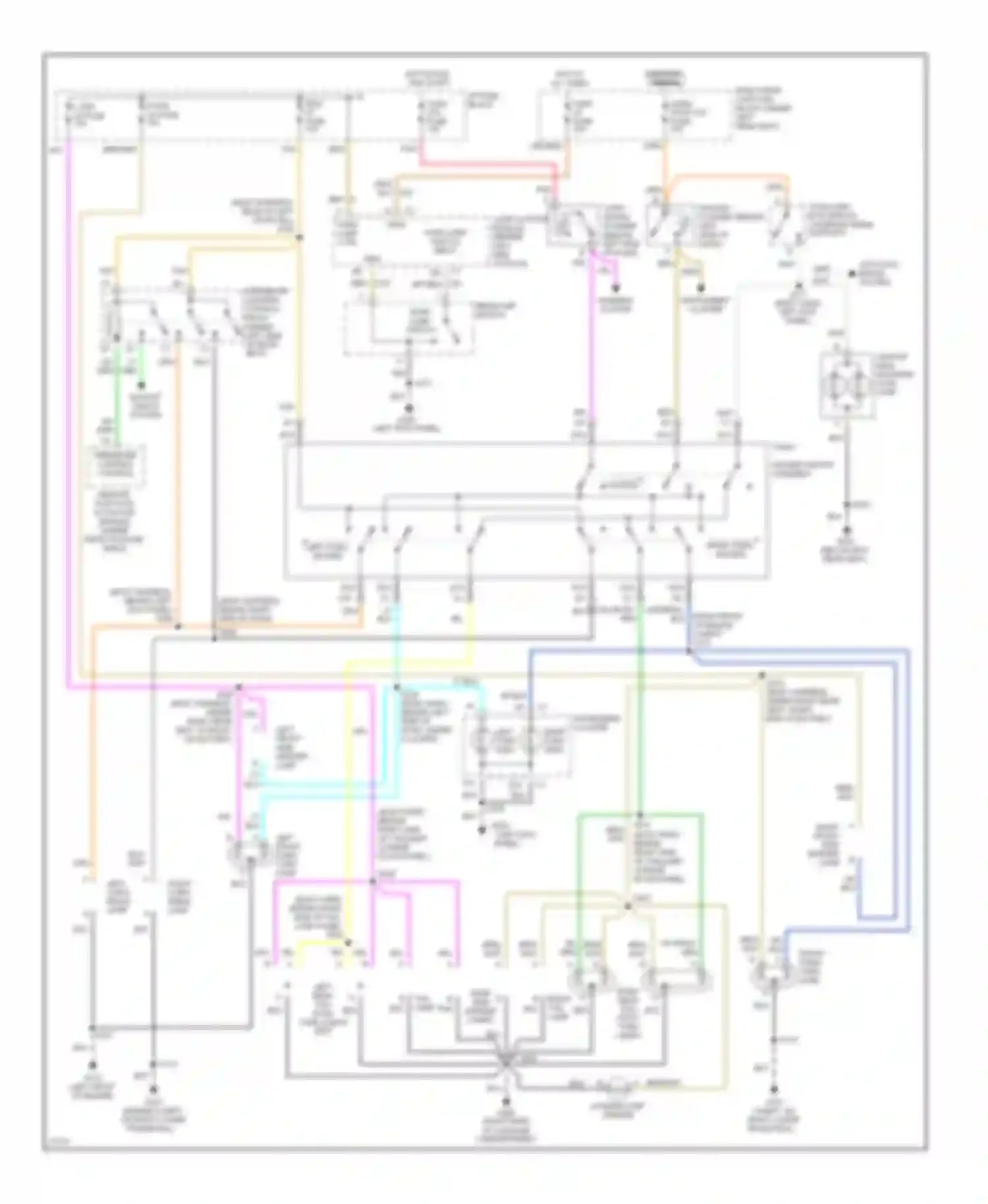 Riviera Buick VIII (1994-1999): Exterior lamps circuit