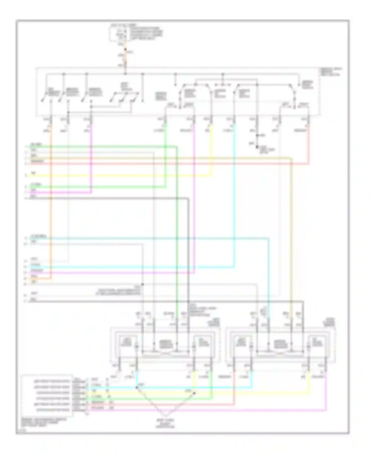 Riviera Buick VIII (1994-1999): Memory system circuits (2 of 2)
