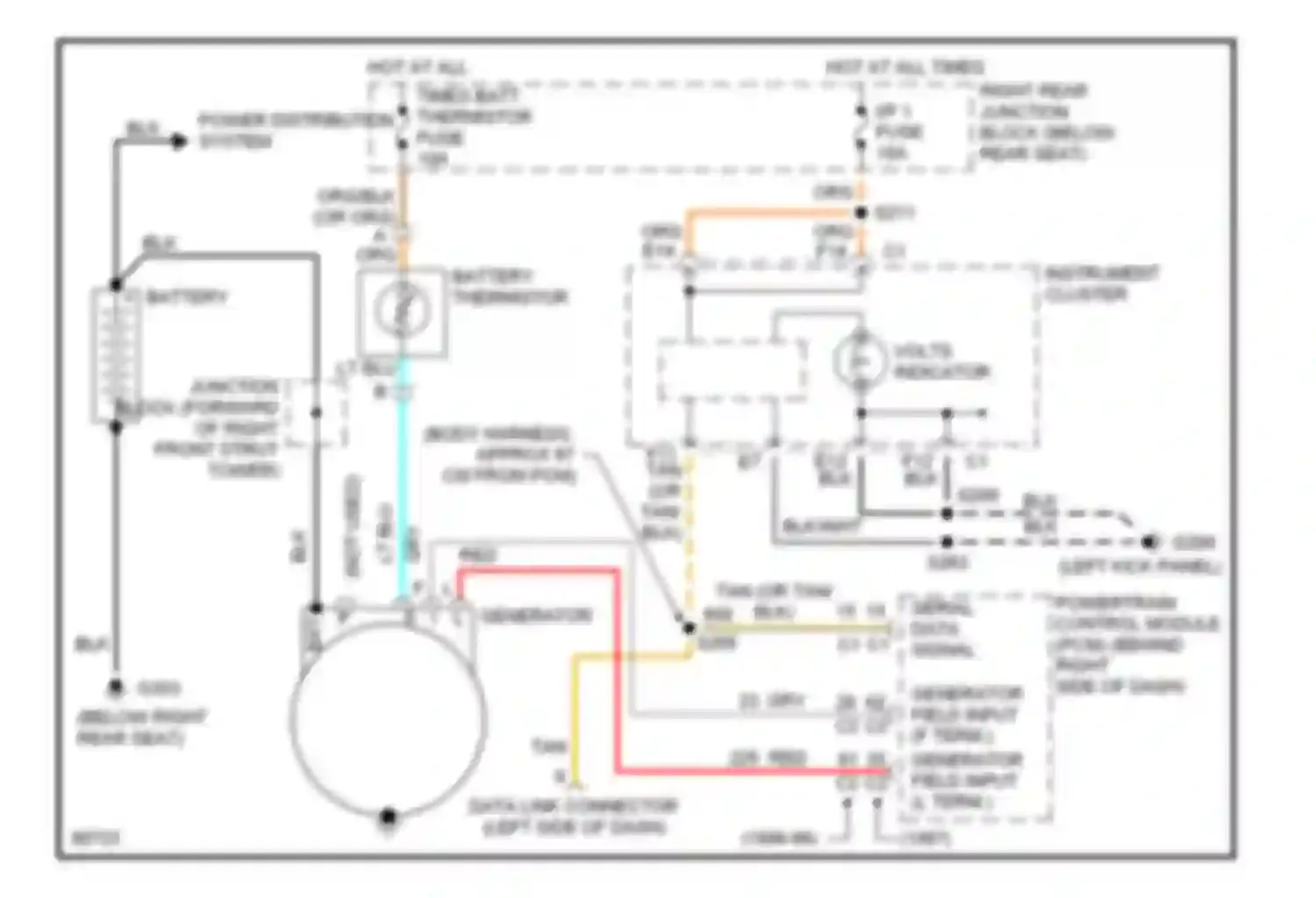 Riviera Buick VIII (1994-1999): Charging circuit