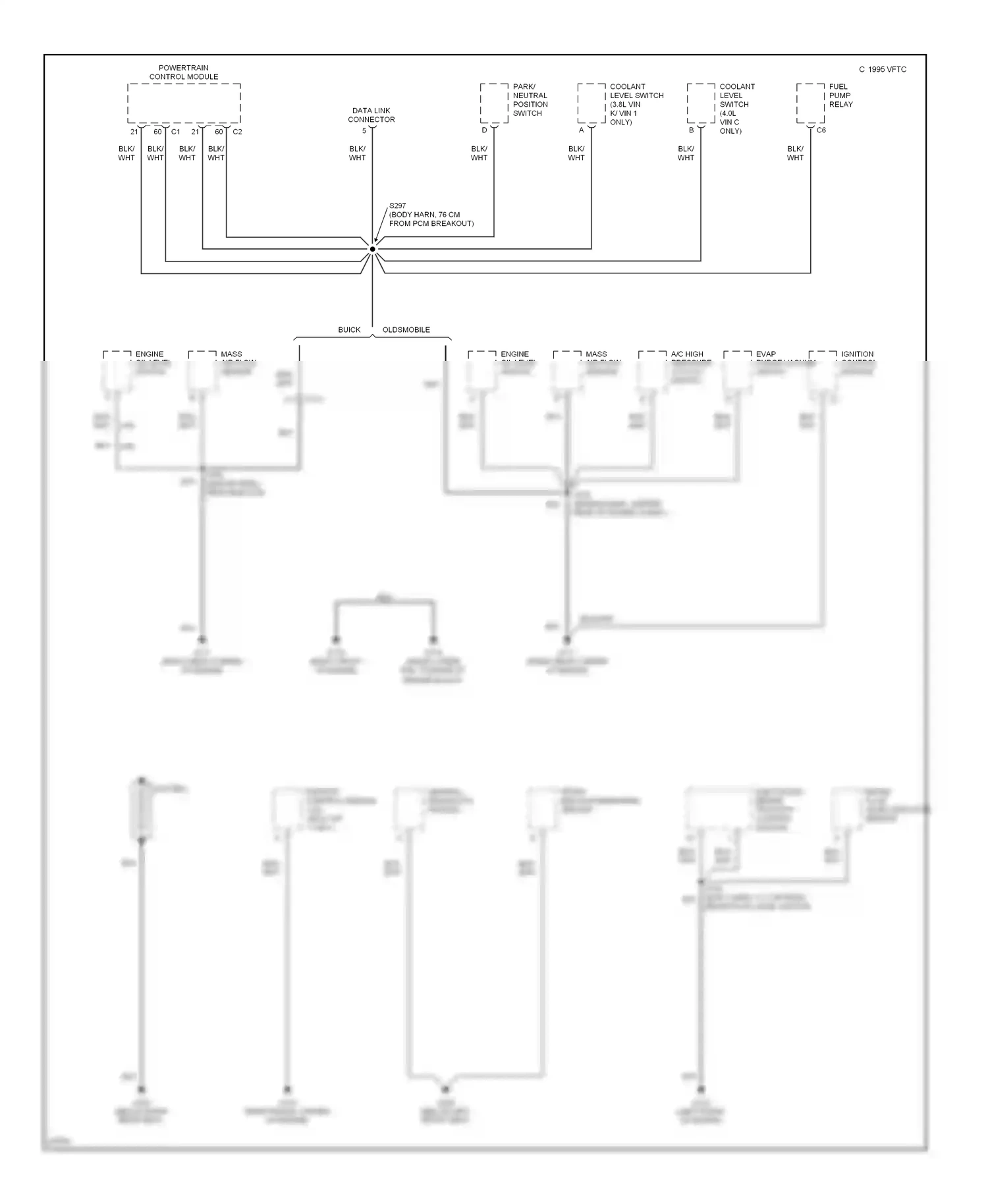 Buick Riviera VIII (1994-1999) ignition control module wiring diagram  (1 of 1)