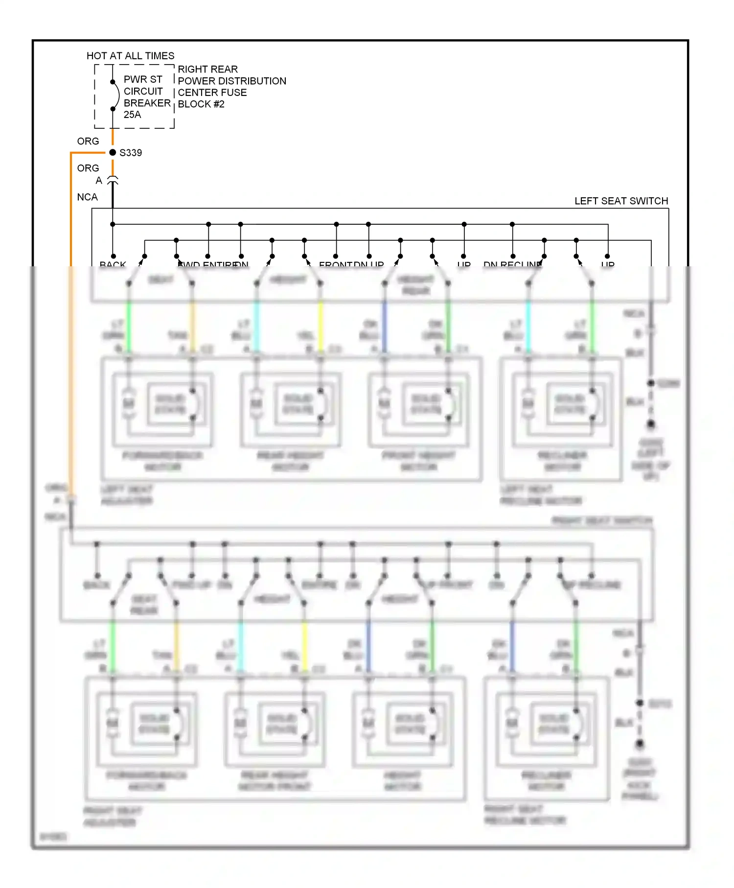 Buick Riviera VIII (1994-1999) solid state solid state wiring diagram  (1 of 3)