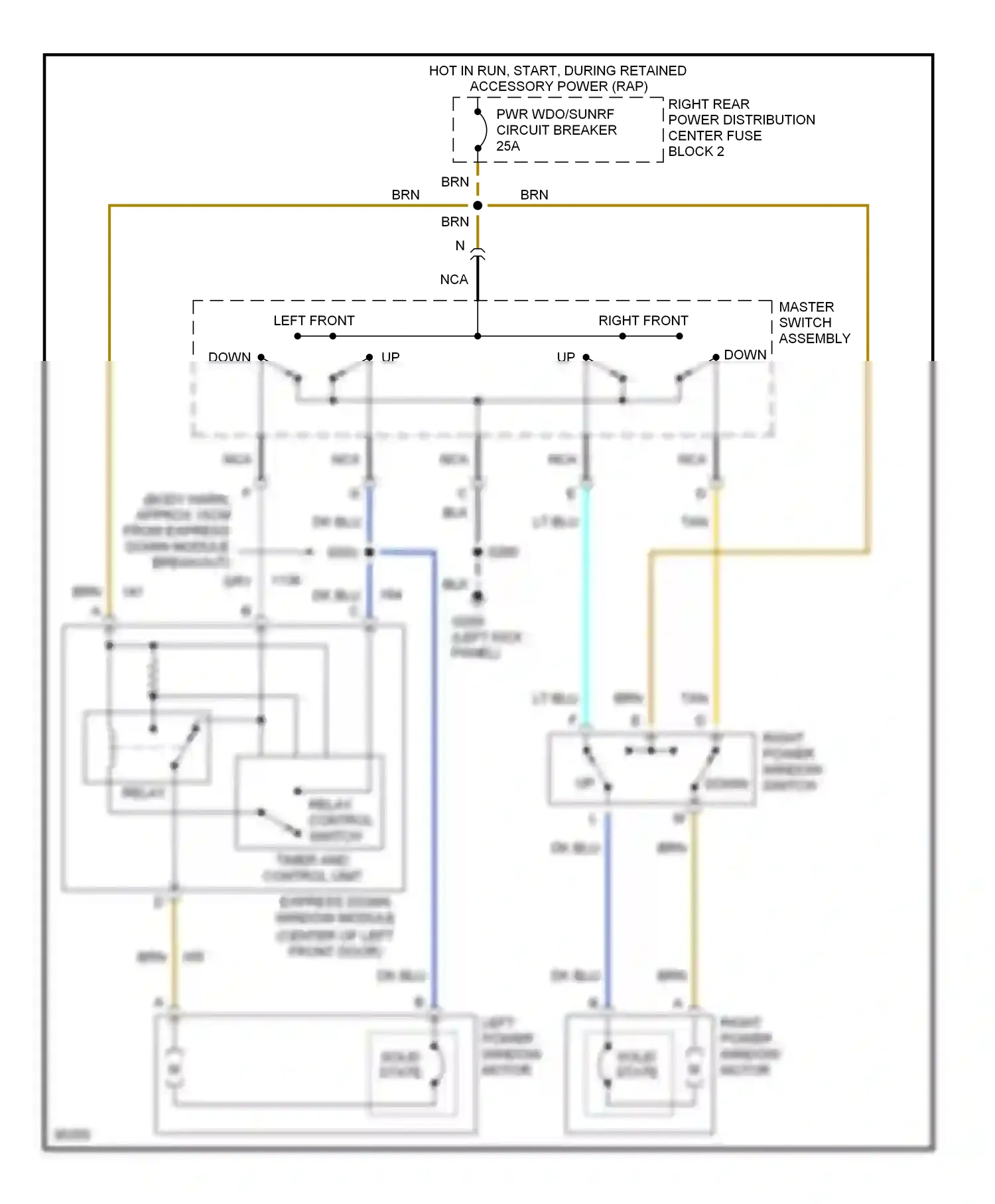 Buick Riviera VIII (1994-1999) solid state solid state wiring diagram  (3 of 3)