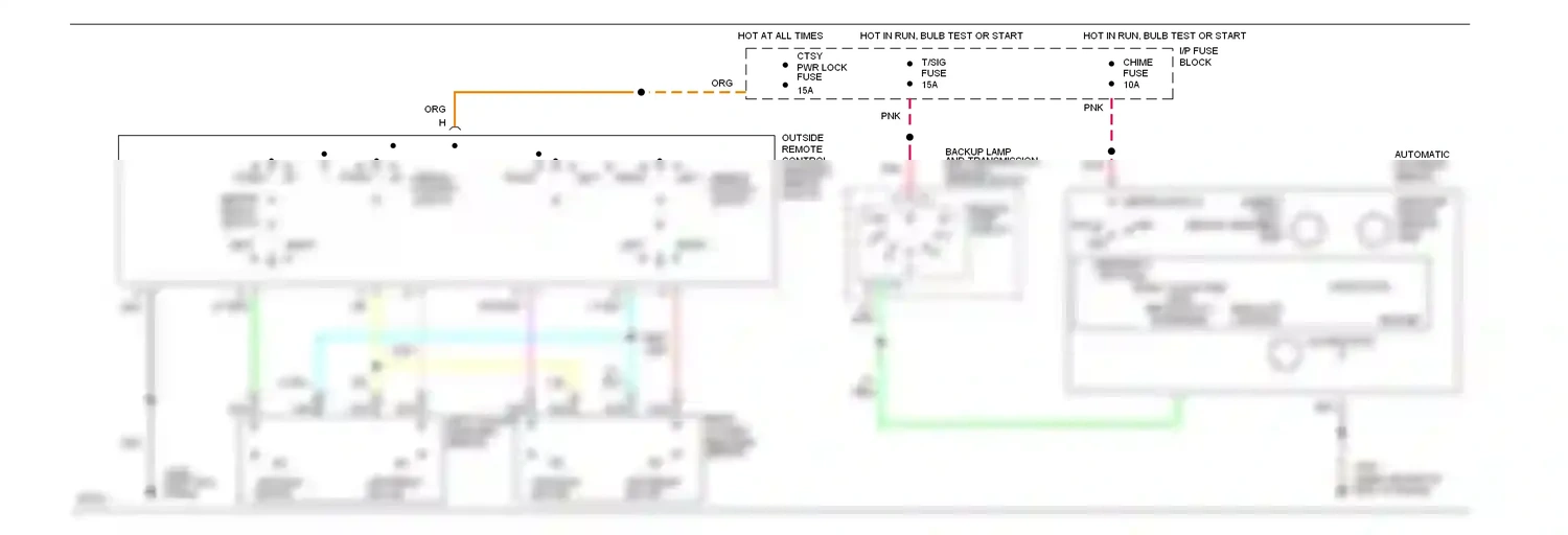 Buick Roadmaster VIII (1991-1996) indicator control wiring diagram  (1 of 1)