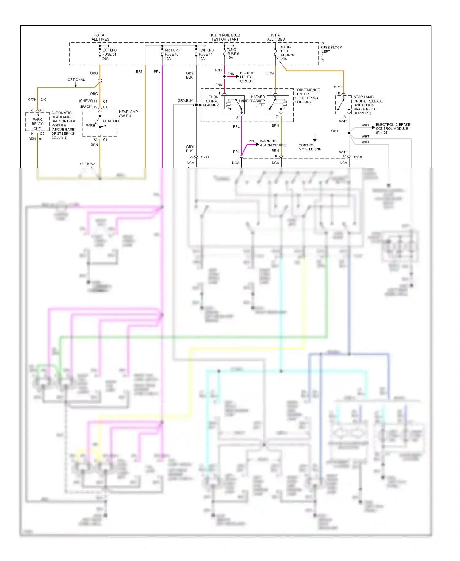 Buick Roadmaster VIII (1991-1996) normal wiring diagram  (2 of 3)