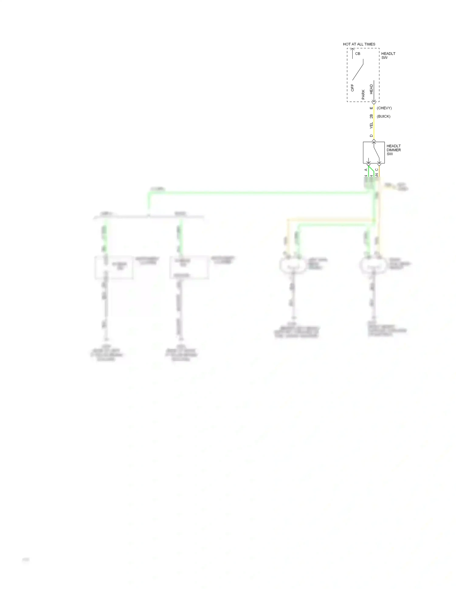 Buick Roadmaster VIII (1991-1996) off wiring diagram  (3 of 8)