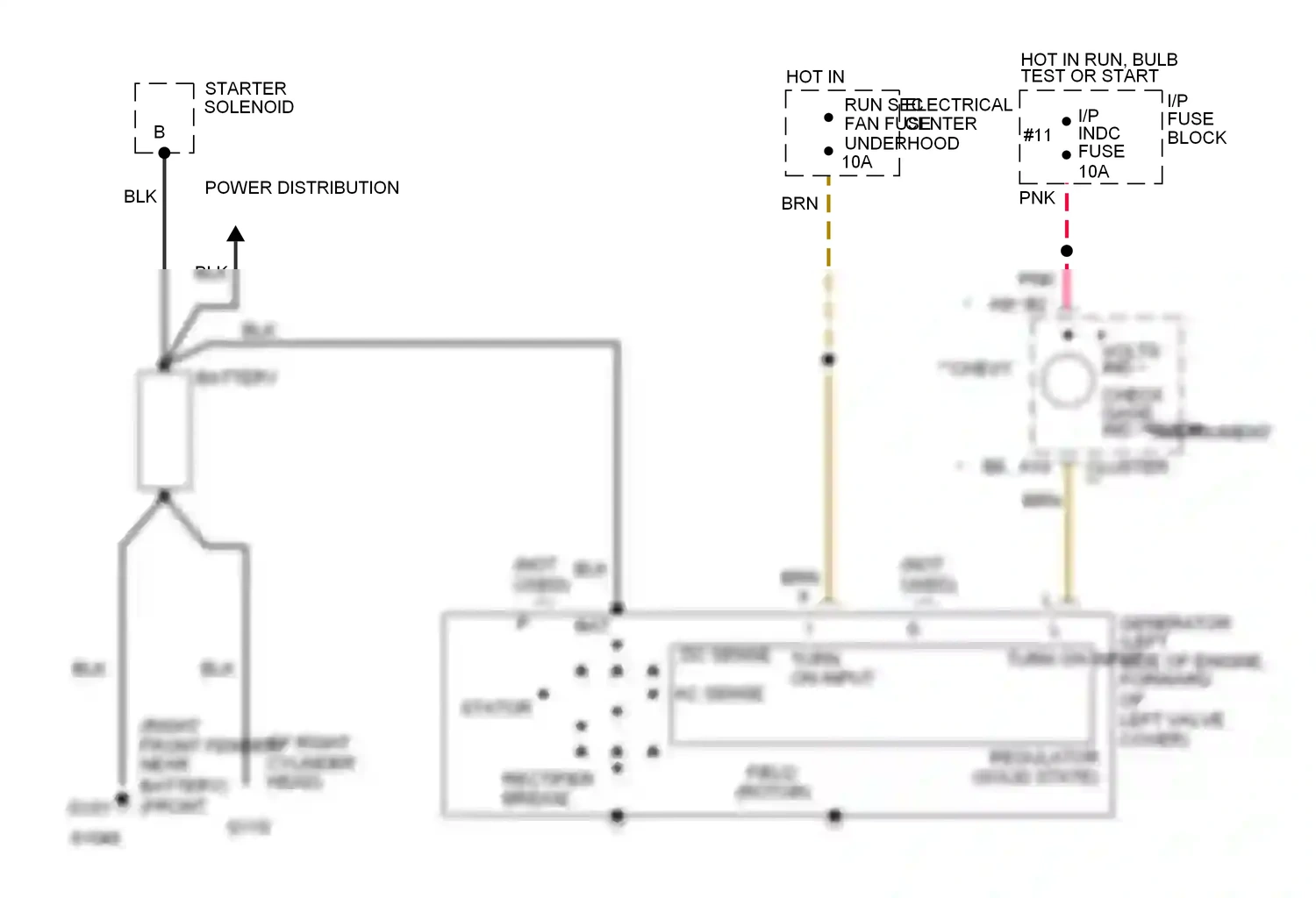 Buick Roadmaster VIII (1991-1996) regulator (solid state) wiring diagram  (1 of 1)