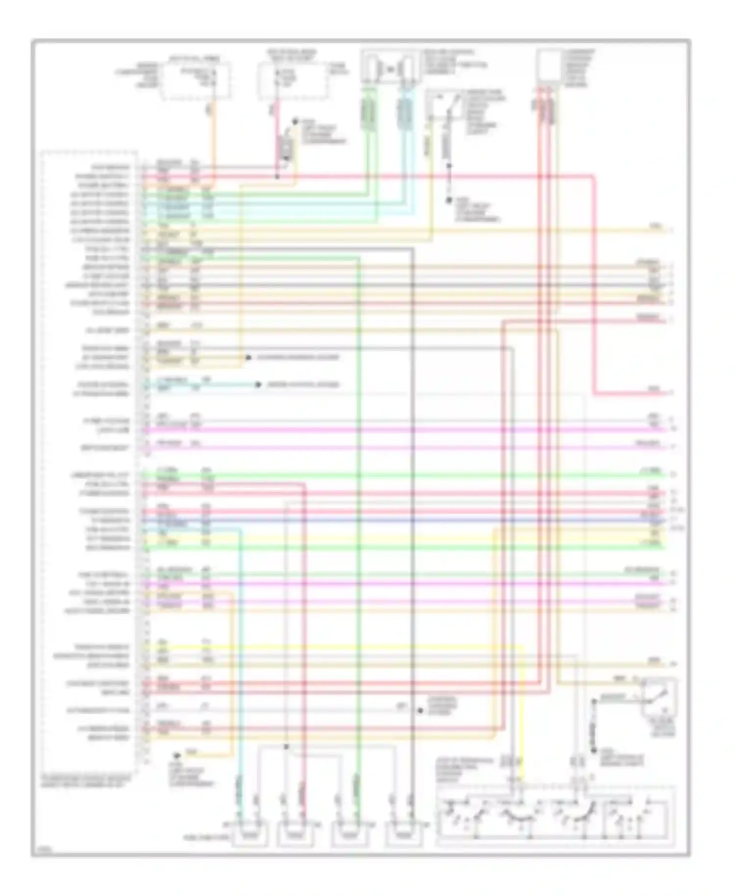Skylark Buick VII (1992-1998): Wiring diagram engine performance 2.4l (vin t)s (1 of 3)