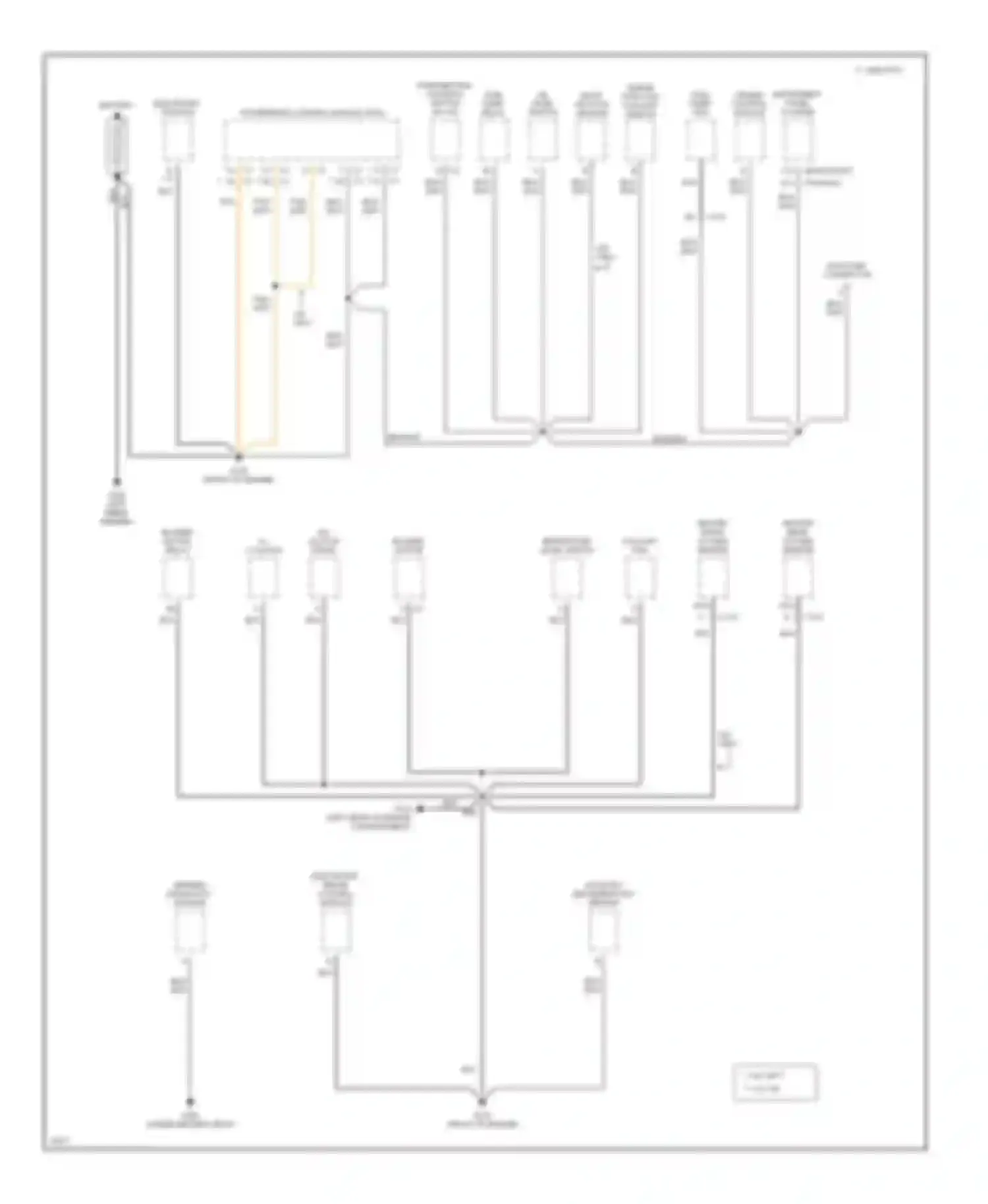 Skylark Buick VII (1992-1998): Ground distribution circuit (1 of 3)