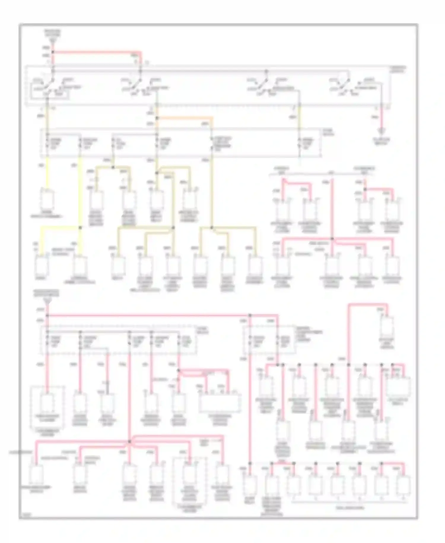 Skylark Buick VII (1992-1998): Power distribution circuit (2 of 2)