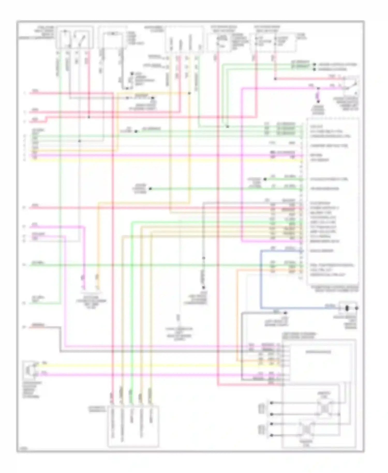 Wiring diagram instrument cluster for Buick Skylark VII (1992-1998) (9 of 10)