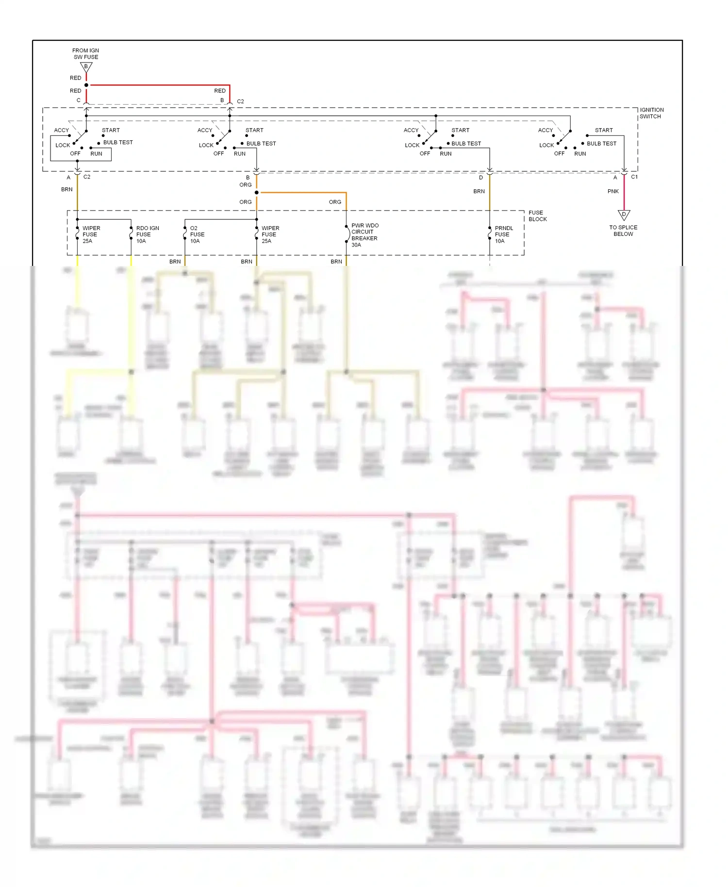 Buick Skylark VII (1992-1998) powertrain control module wiring diagram  (2 of 2)