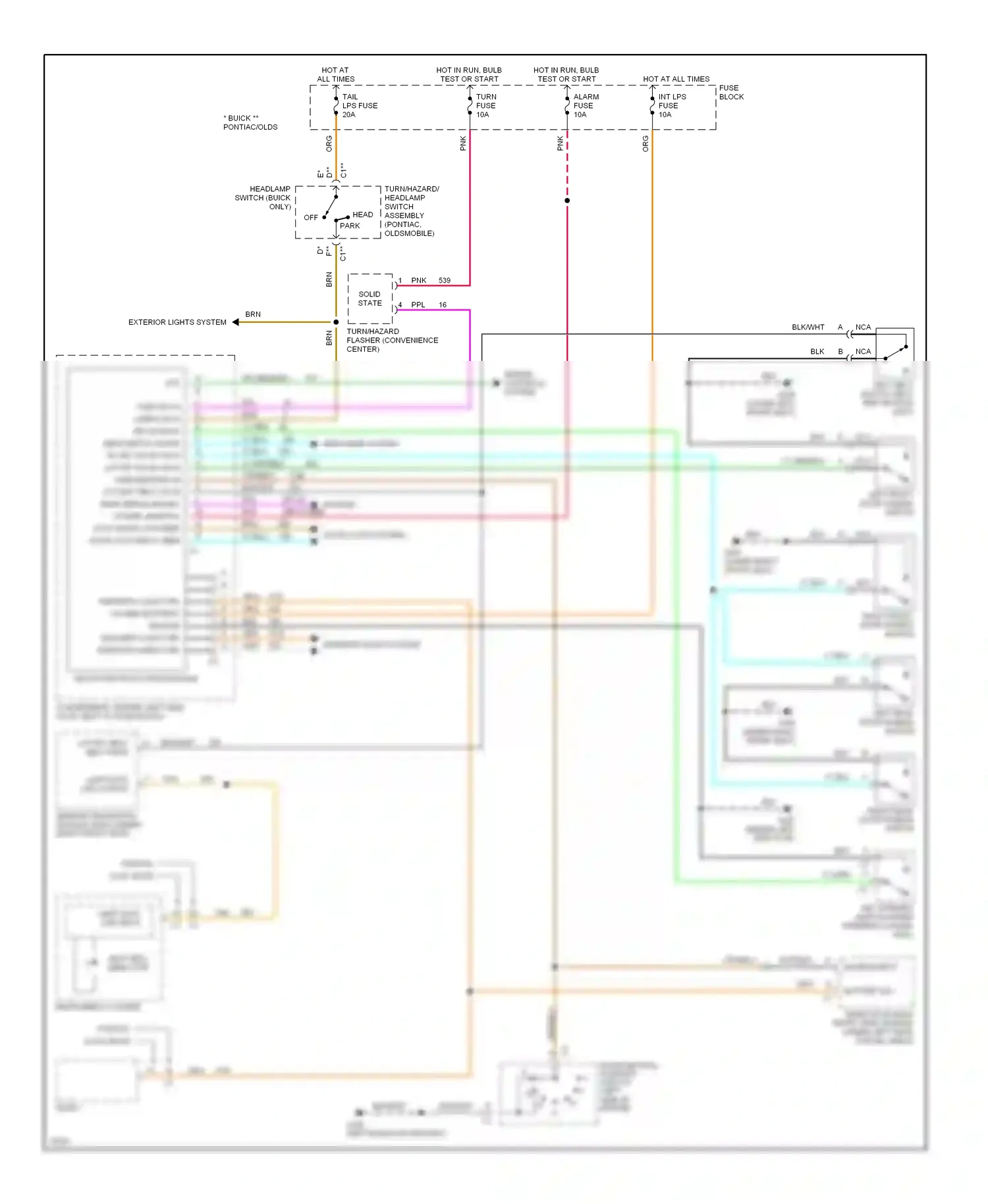 Buick Skylark VII (1992-1998) uart data link output wiring diagram  (1 of 1)