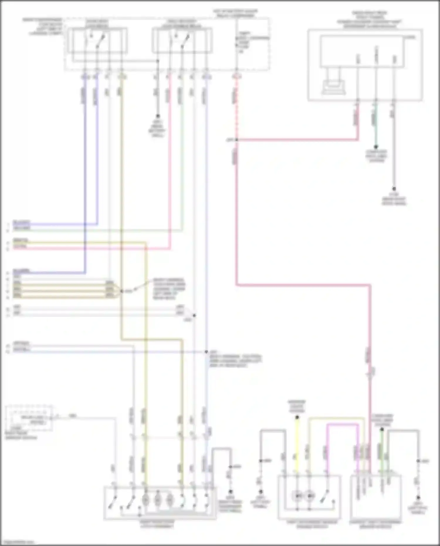 ATS Cadillac I (2012-2014): Forced entry circuit, w/o passive keyless entry (3 of 3)