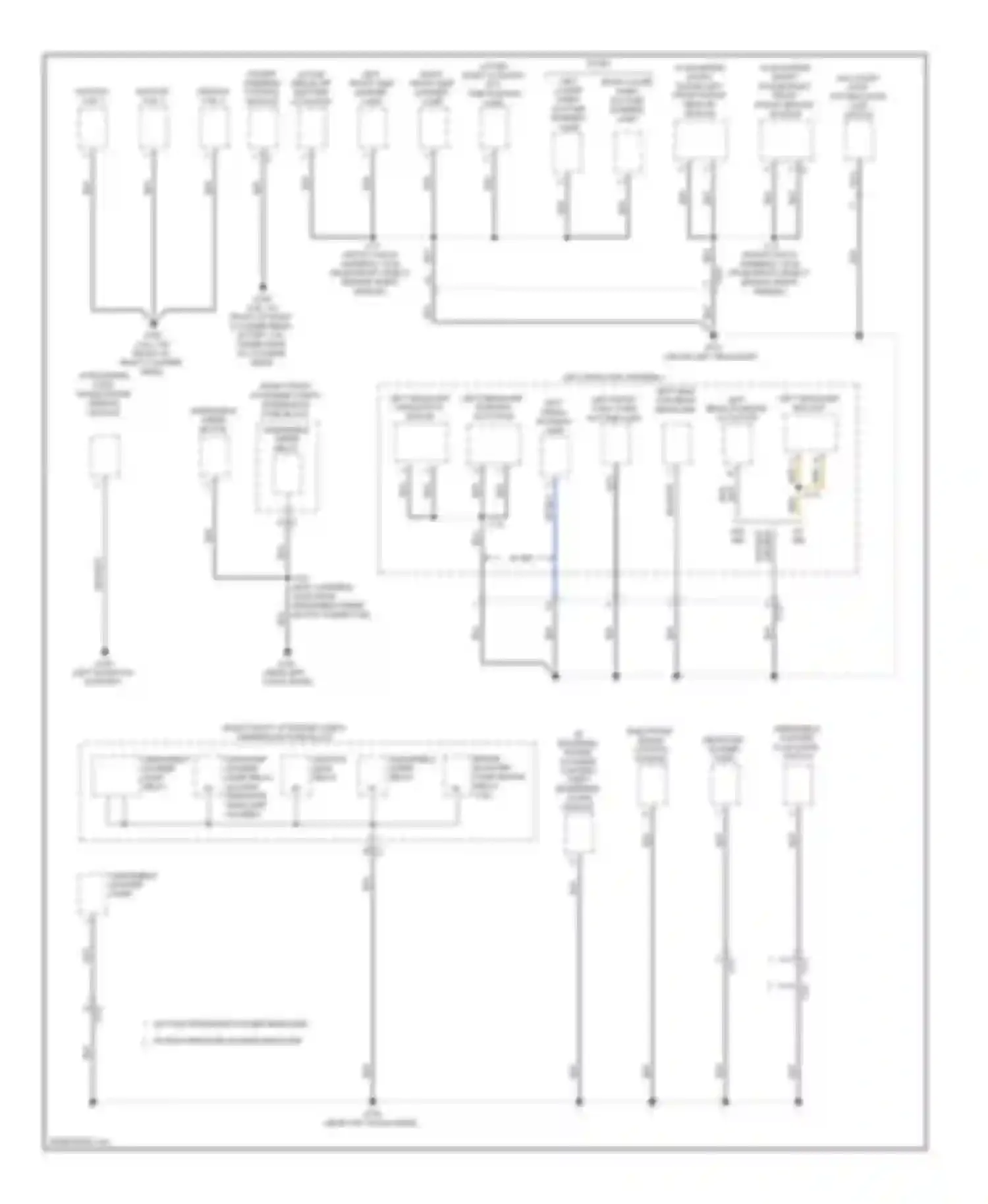 ATS Cadillac I (2012-2014): Ground distribution circuit (1 of 7)