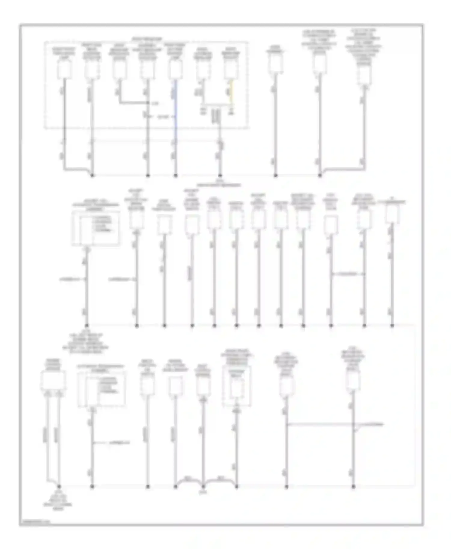 ATS Cadillac I (2012-2014): Ground distribution circuit (2 of 7)